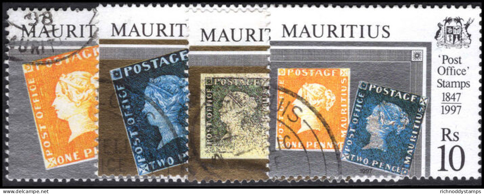 Mauritius 1997 150th Anniversary Of POST OFFICE Stamps Fine Used. - Maurice (1968-...)