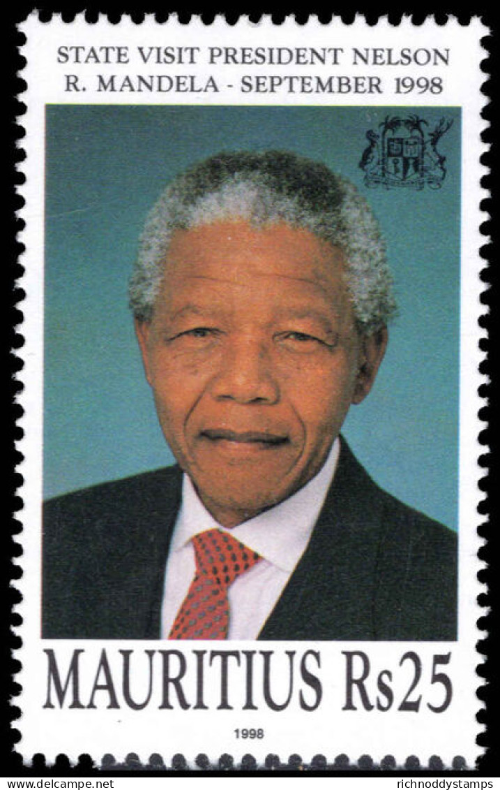 Mauritius 1998 Nelson Mandela Unmounted Mint. - Mauricio (1968-...)