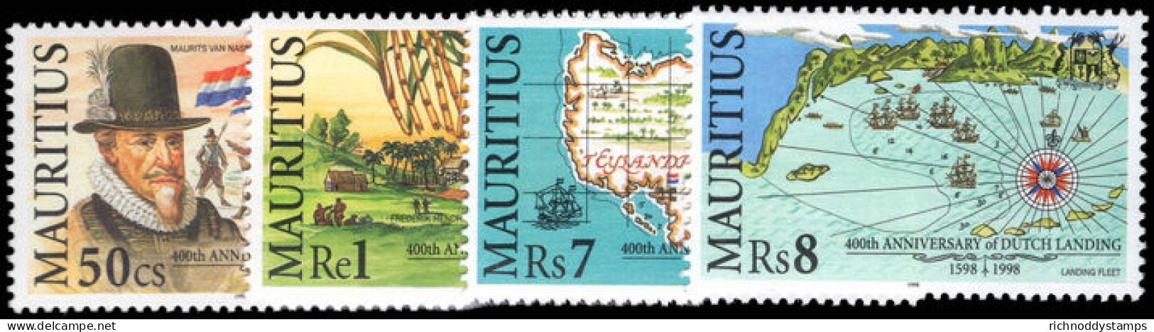 Mauritius 1998 40th Anniv Of Dutch Landing On Mauritius Unmounted Mint. - Maurice (1968-...)