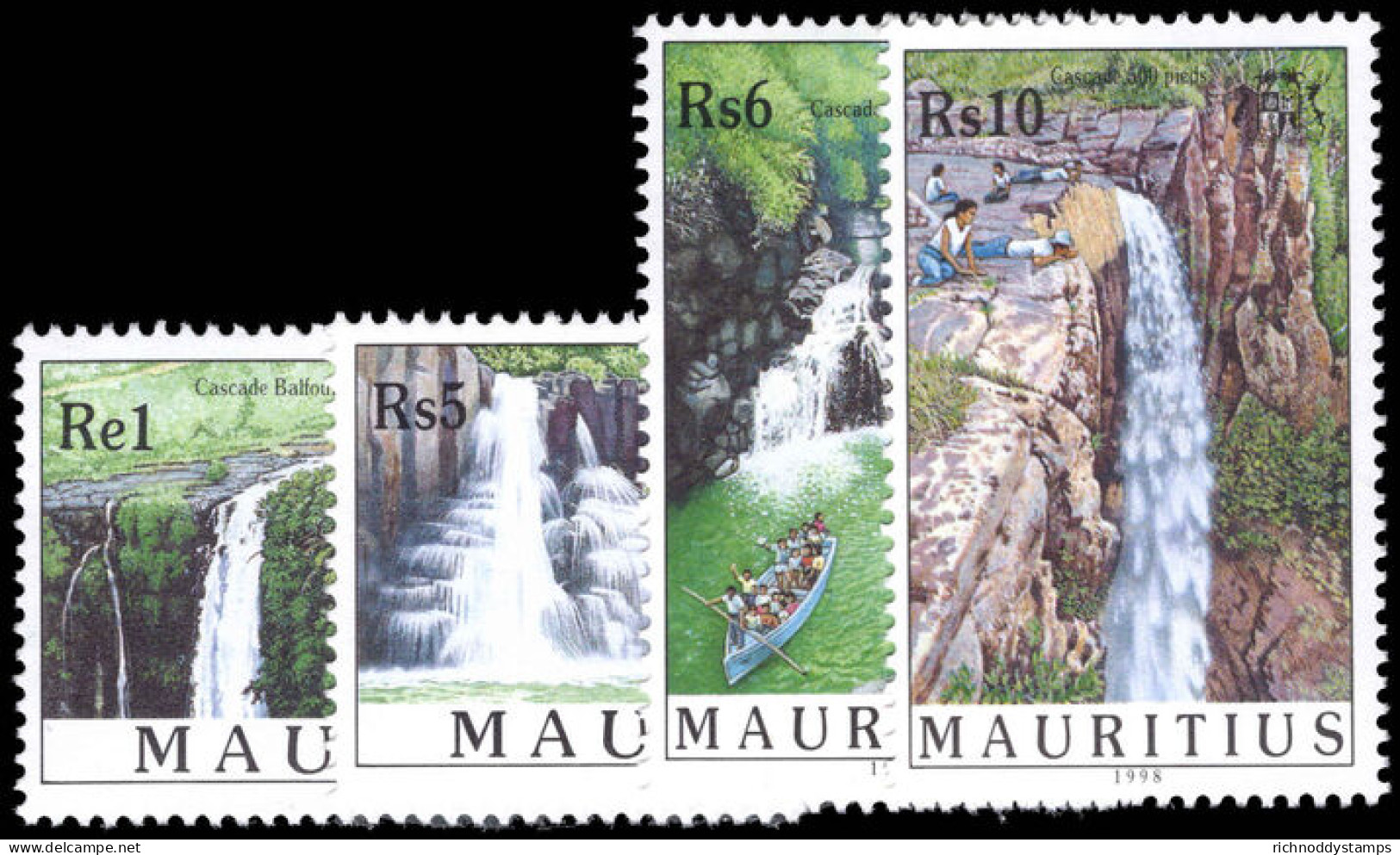 Mauritius 1998 Waterfalls Unmounted Mint. - Mauritius (1968-...)