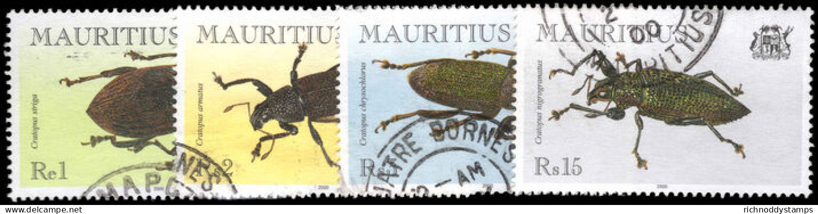 Mauritius 2000 Beetles Fine Used. - Mauritius (1968-...)