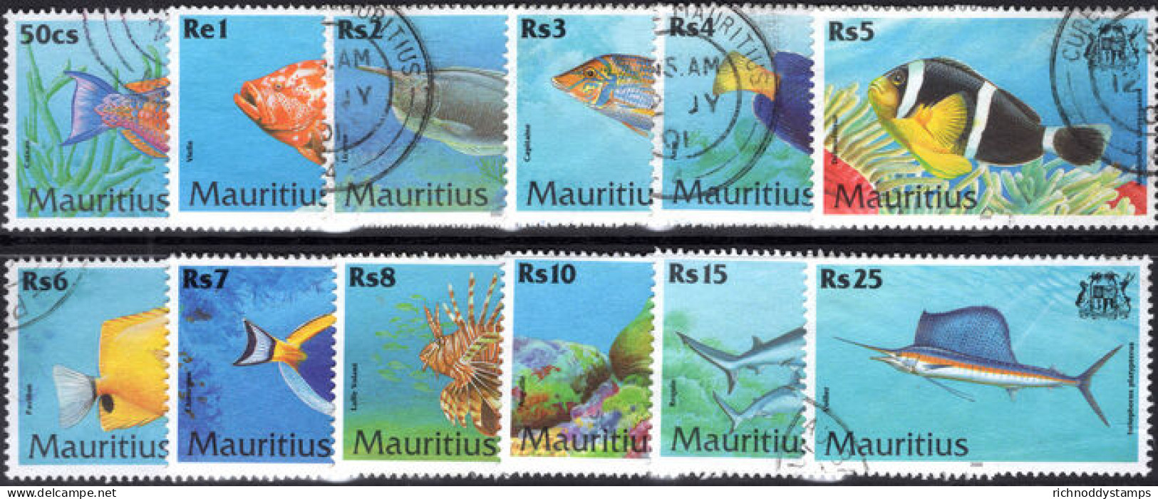Mauritius 2000 Fish Fine Used. - Mauritius (1968-...)