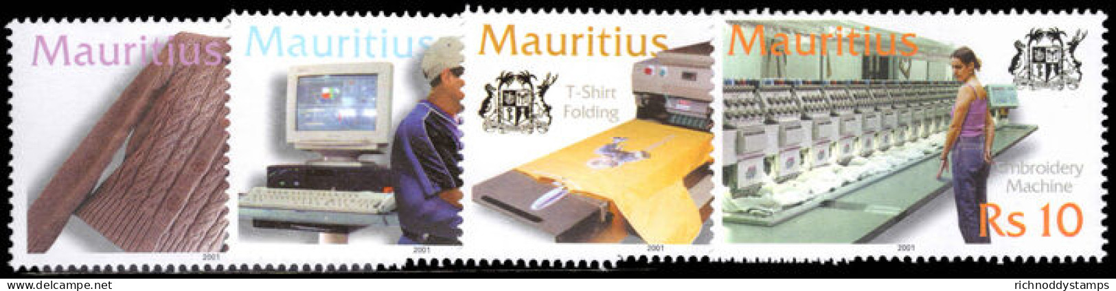 Mauritius 2001 Textile Industry Unmounted Mint. - Maurice (1968-...)