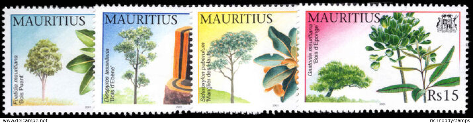Mauritius 2001 Trees Unmounted Mint. - Mauritius (1968-...)