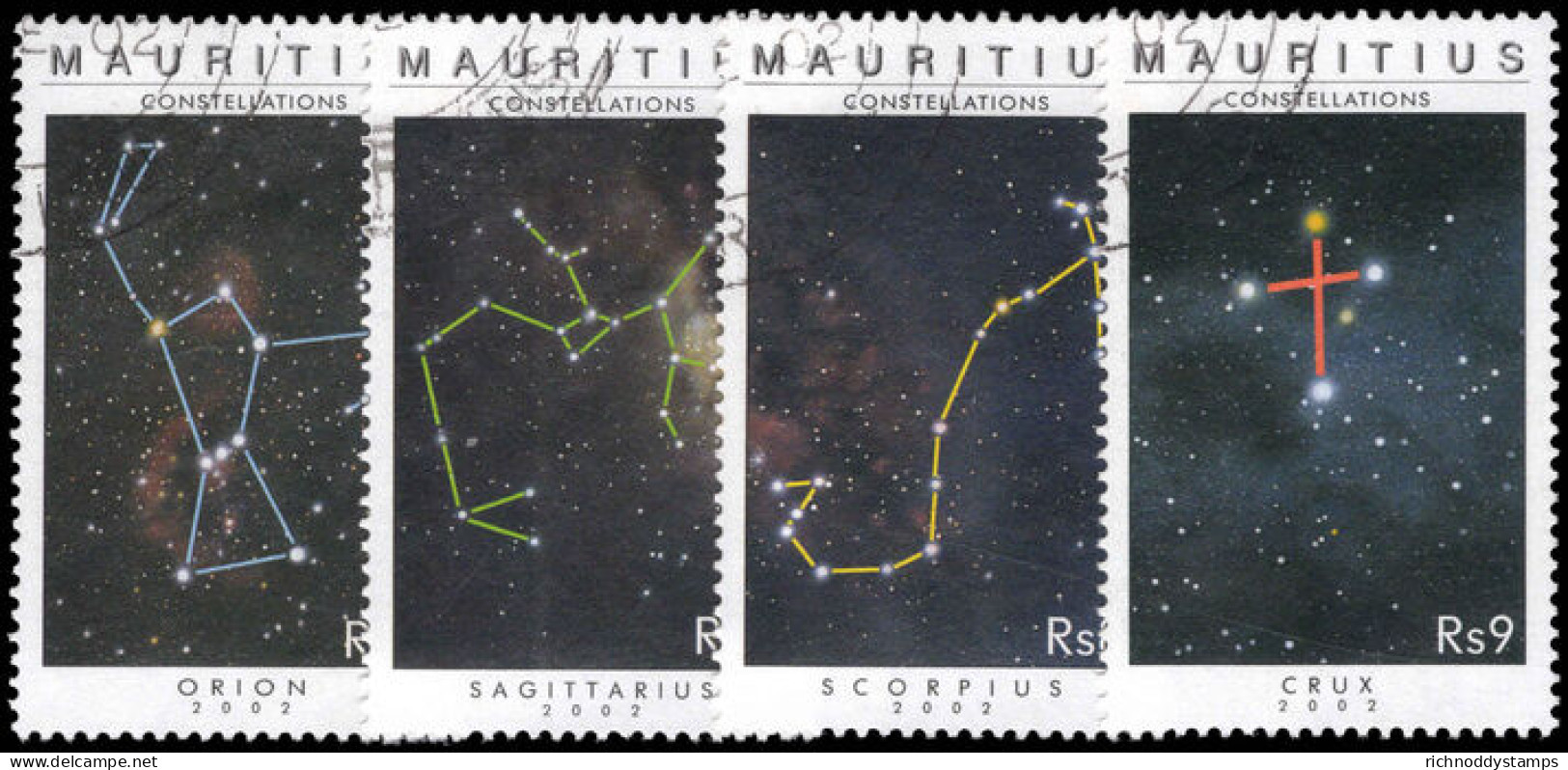 Mauritius 2002 Constellations Fine Used. - Maurice (1968-...)