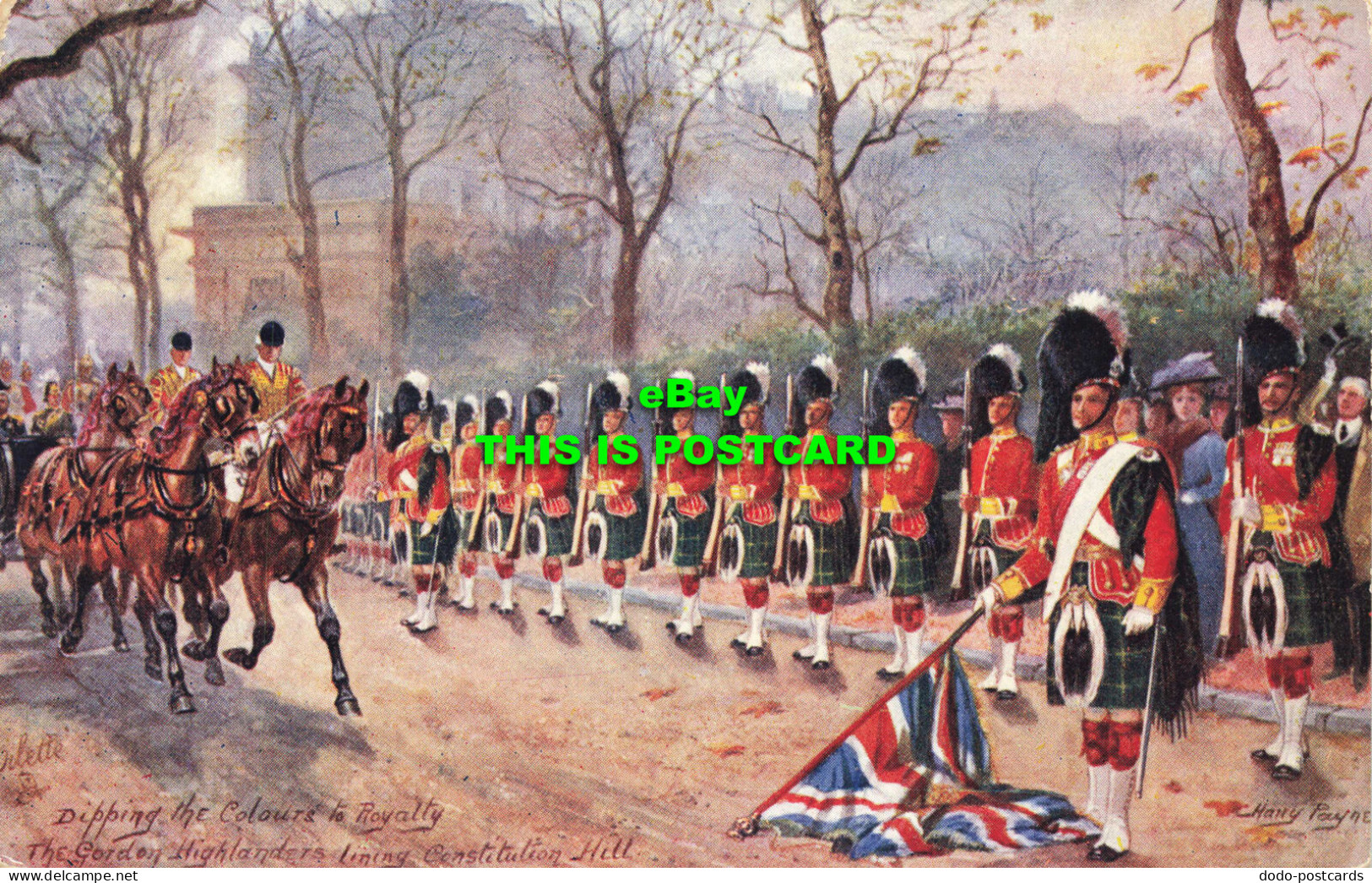 R591717 Dipping Colours To Royalty. Gordon Highlanders. Military In London. Seri - Sonstige & Ohne Zuordnung