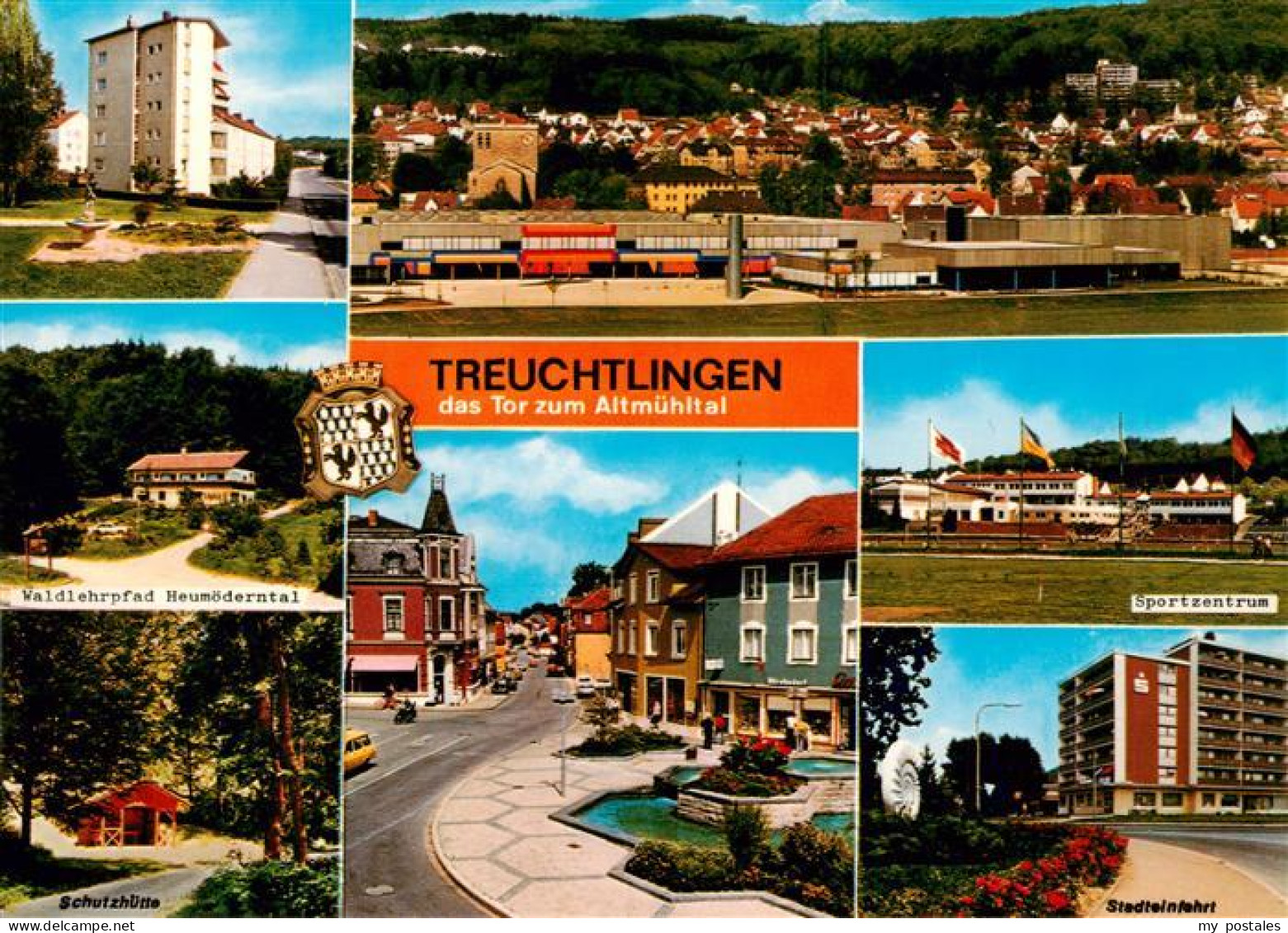 73901555 Treuchtlingen Panorama Hochhaus Waldlehrpfad Sportzentrum Schutzhuette  - Huerth