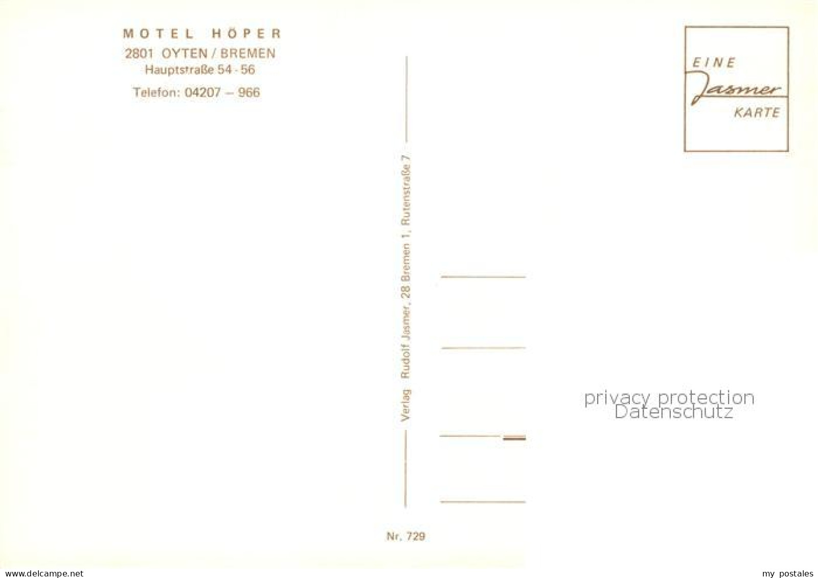 73862985 Oyten Motel Hoper Gaststube Hallenbad Oyten - Sonstige & Ohne Zuordnung