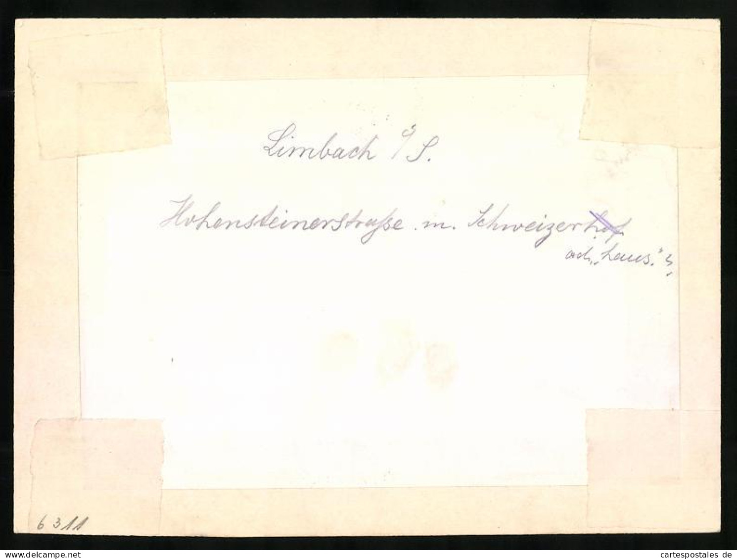 Fotografie Brück & Sohn Meissen, Ansicht Limbach I. S., Blick In Die Hohensteinerstrasse  - Lieux