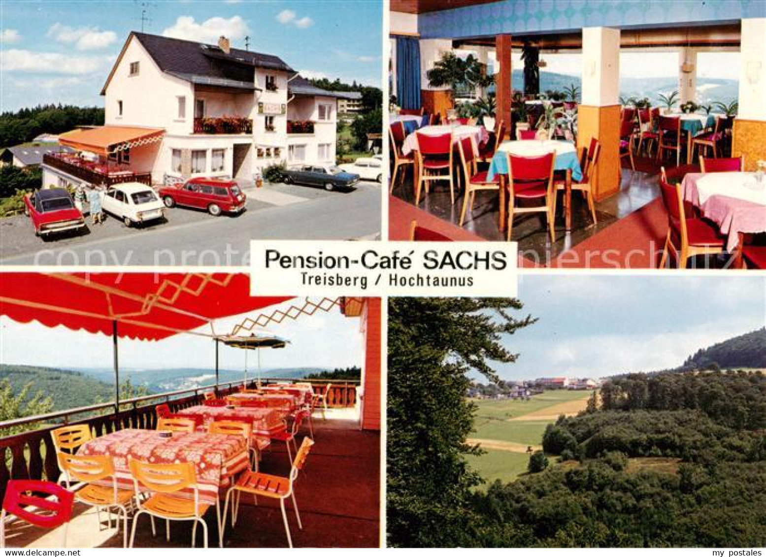 73862935 Treisberg Schmitten Hessen Pension Cafe Sachs Terrasse Gaststube Panora - Sonstige & Ohne Zuordnung