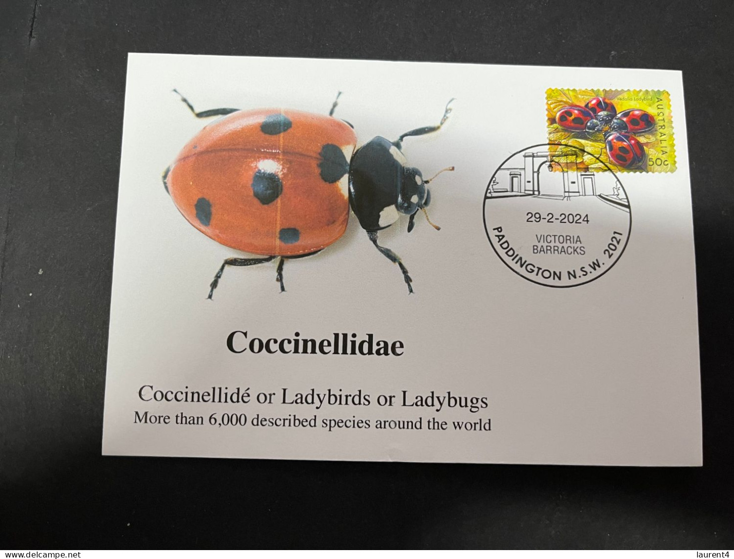 3-5-2023 (4 Z 2)  Insect - Coccininellidae (or Ladybirss / Ladybugs) With Special Stamp - Coleotteri