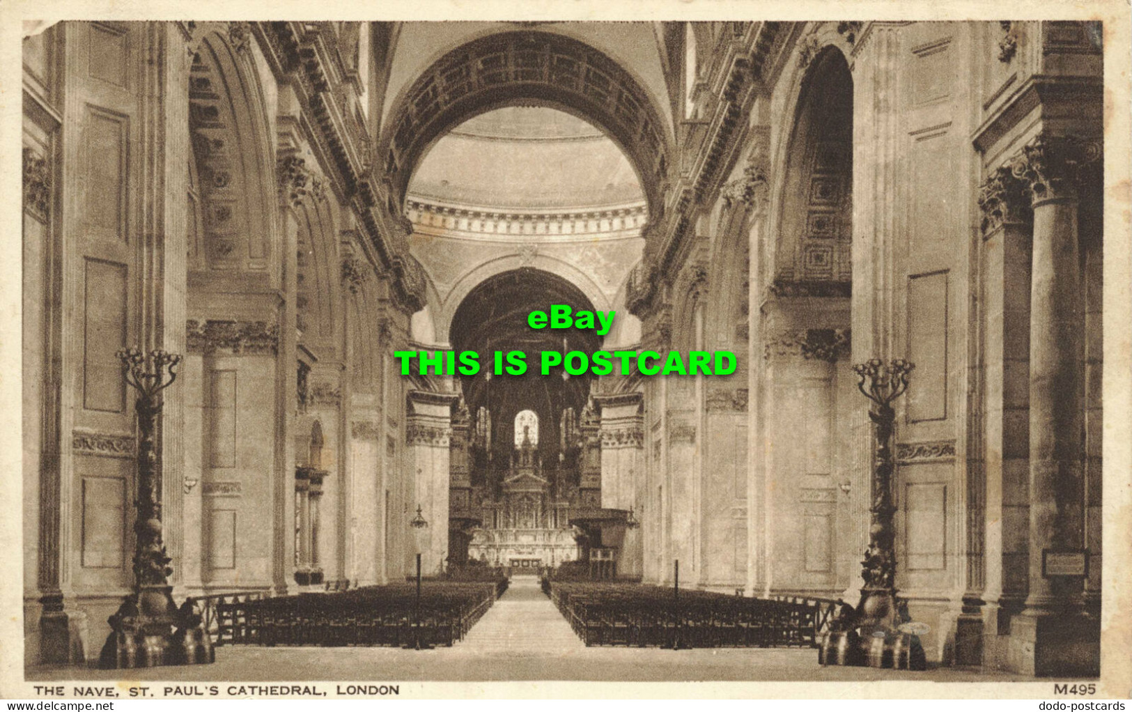 R591888 Nave. St. Pauls Cathedral. London. M495. Walter Scott - Sonstige & Ohne Zuordnung