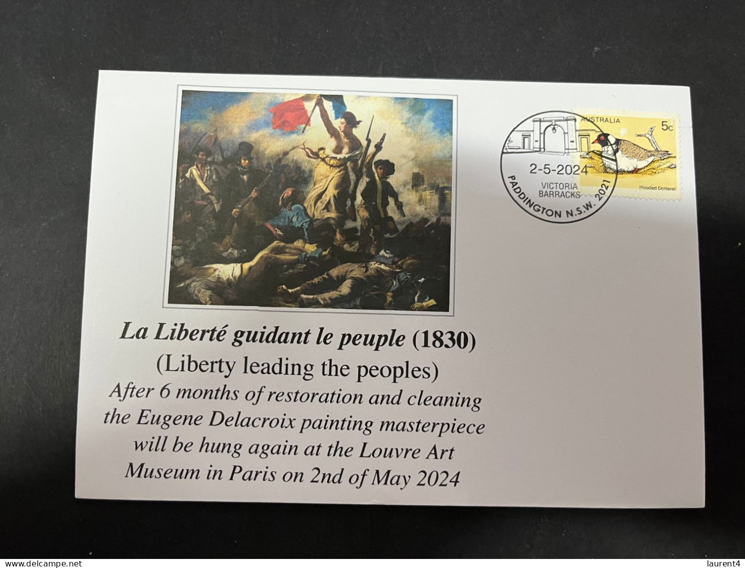 3-5-2023 (4 Z 2) France Louvres Museum Hung Again The Famous Eugène Delacoix Painting "Liberty Leading The Peoples" - Andere & Zonder Classificatie