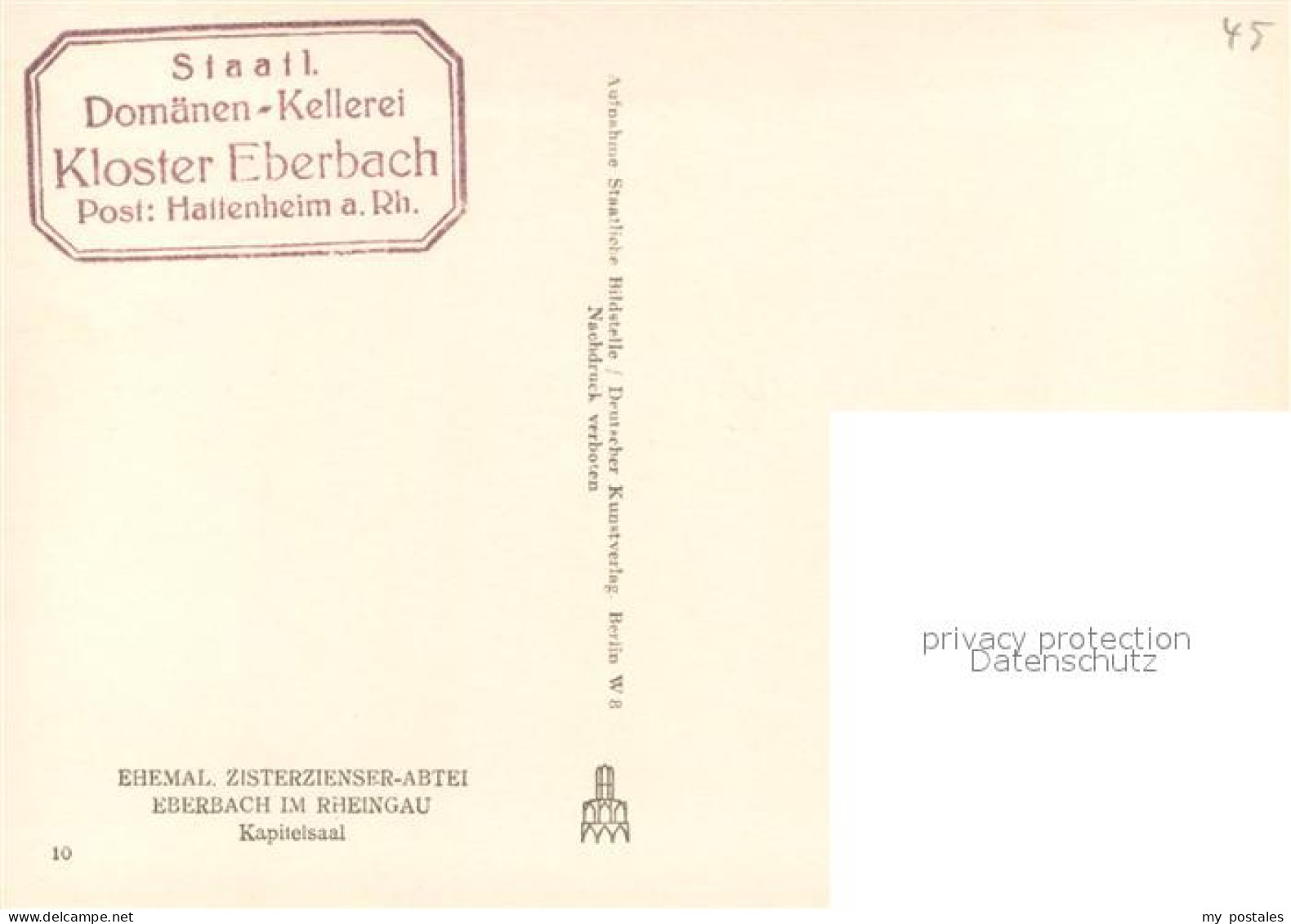 73626923 Hattenheim Rheingau Dom?nen Kellerei Kloster Eberbach Hattenheim Rheing - Eltville