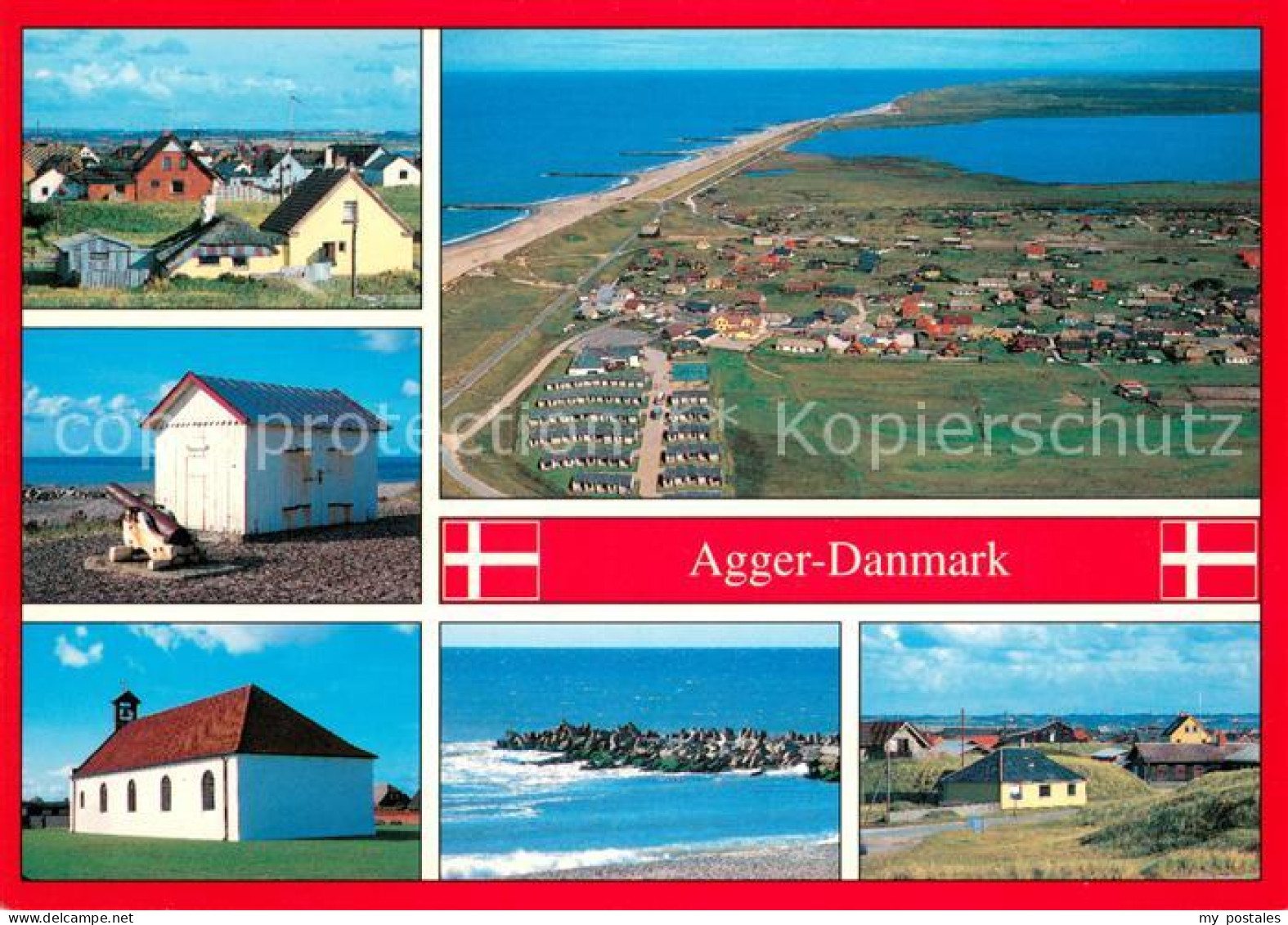 73626864 Agger Teilansichten Kirche Fliegeraufnahme Agger - Denmark