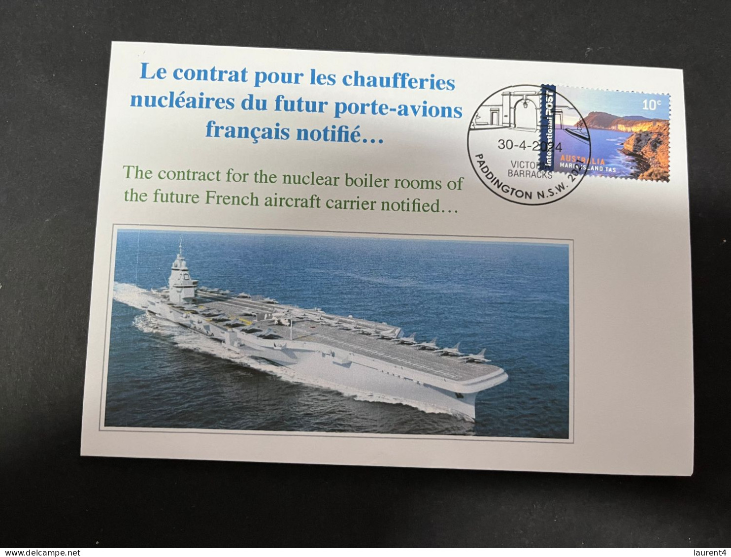 3-5-2023 (4 Z 2) Le Contrat Pour Les Chaufferies Nucléaire Du Futur Porte-avions Français Notifieé (Aircraft Carrier Fr) - Militaria