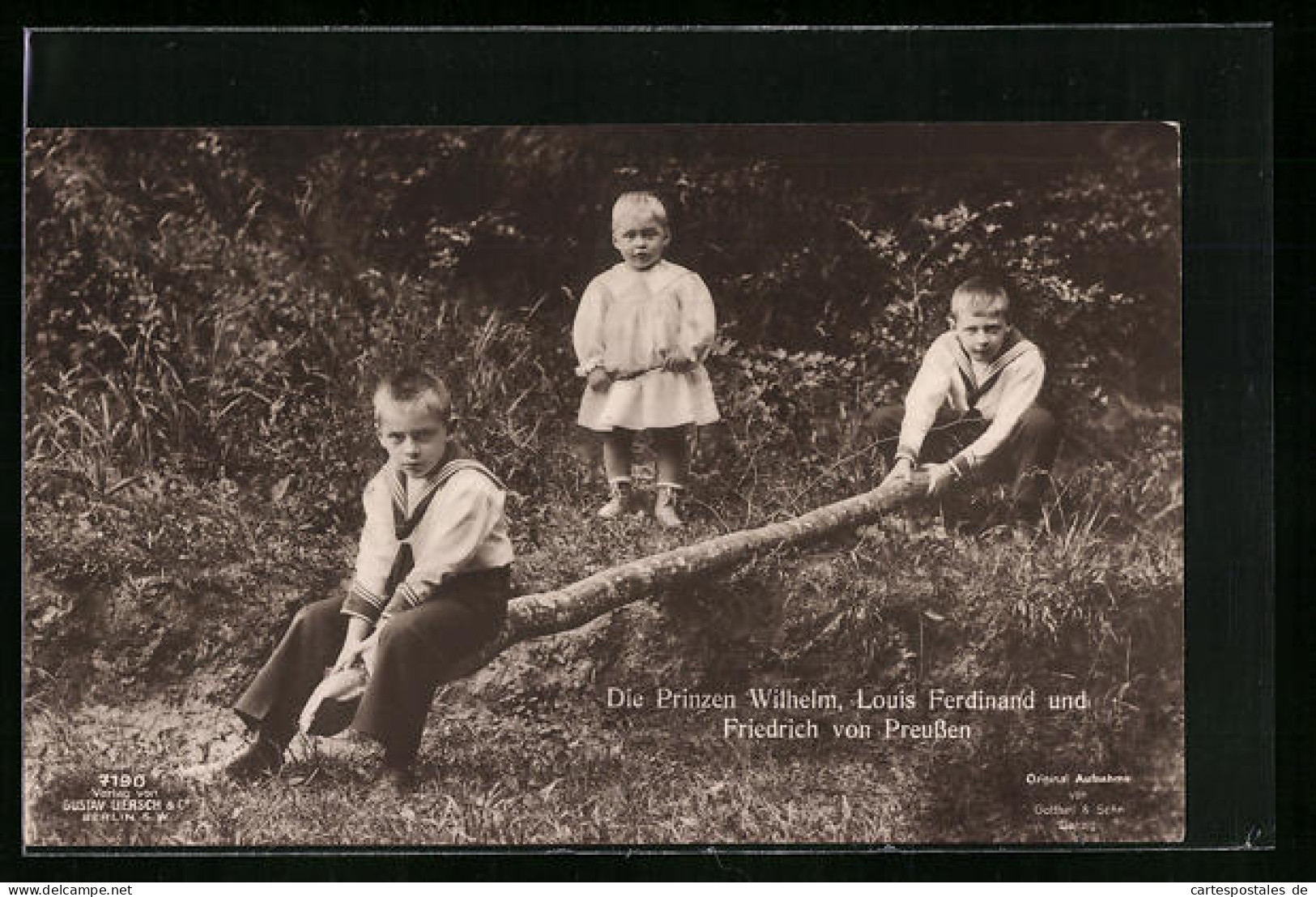 AK Wilhelm, Louis Ferdinand Und Friedrich, Prinzen Von Preussen  - Koninklijke Families