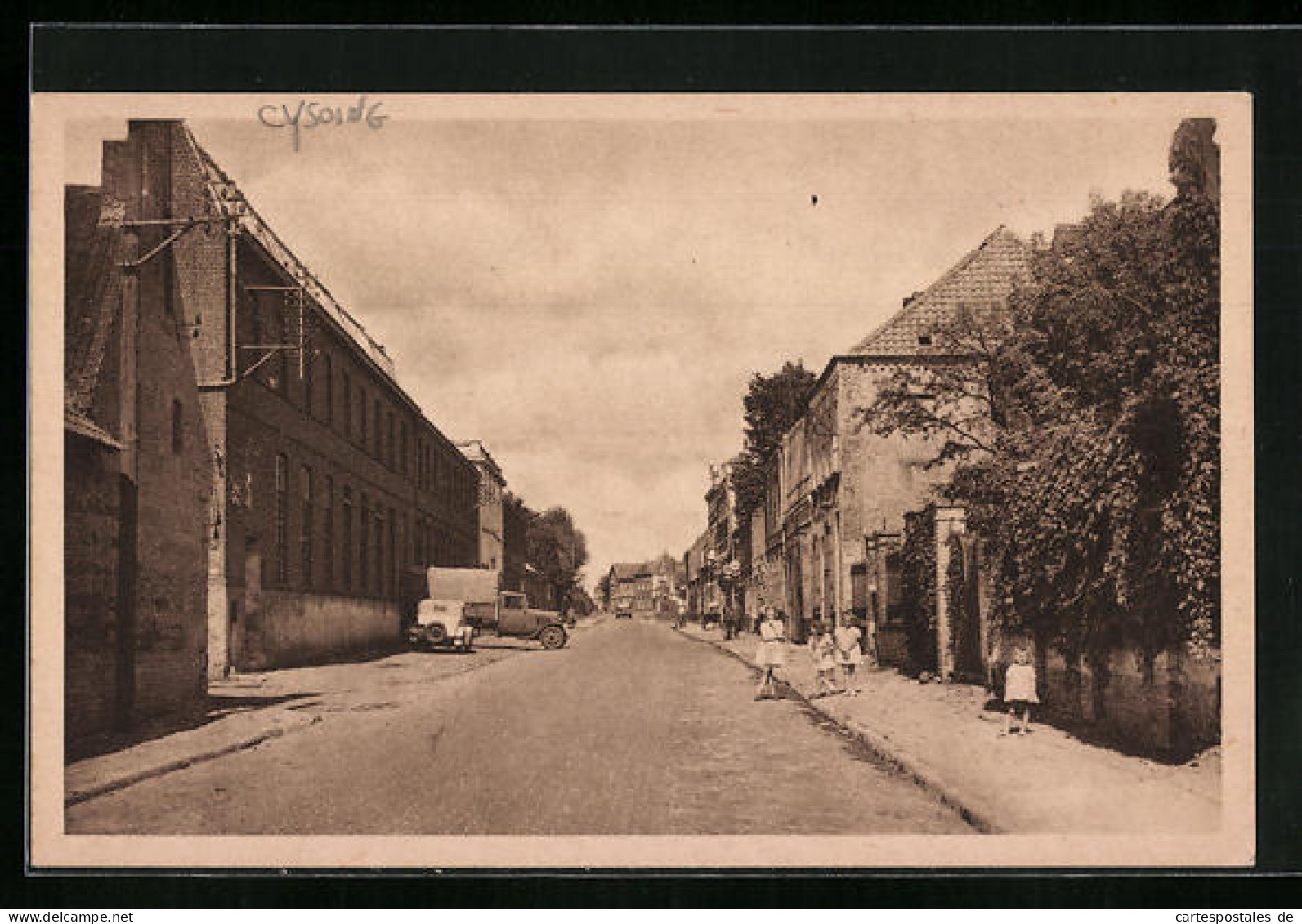 CPA Cysoing, Rue De Lille  - Lille