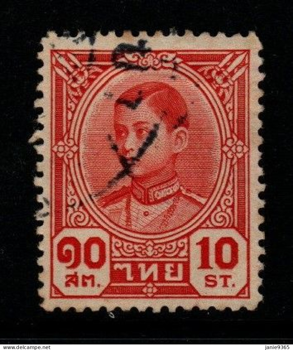 Thailand Cat 293 1941 Rama VIII,King Ananda Mahidol,10 Sat Red,used - Thailand
