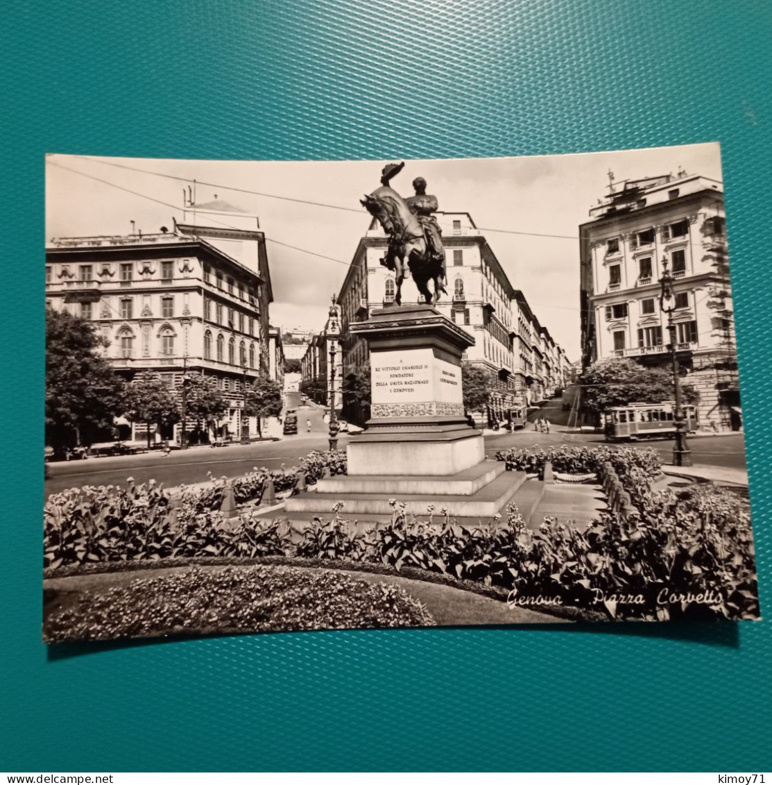 Cartolina Genova - Piazza Corvetto. Non Viaggiata - Genova (Genua)