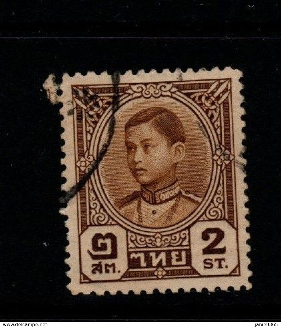 Thailand Cat 290 1941 Rama VIII,King Ananda Mahidol,2 Sat Brown,used - Thaïlande