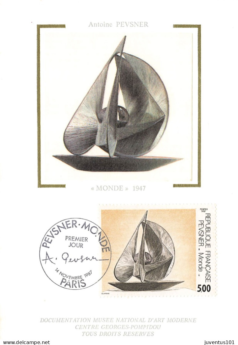 Carte Maximum-Antoine Pevsner-Oblitération Paris En 1987    L2885 - Sellos (representaciones)