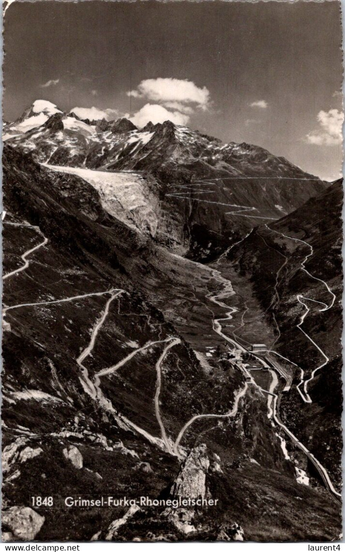 3-5-2024 (4 Z 3) Switzerland (posted To France 1947 ?) B/w - Grimsel-Furka (Grimsel Pass) - Brücken