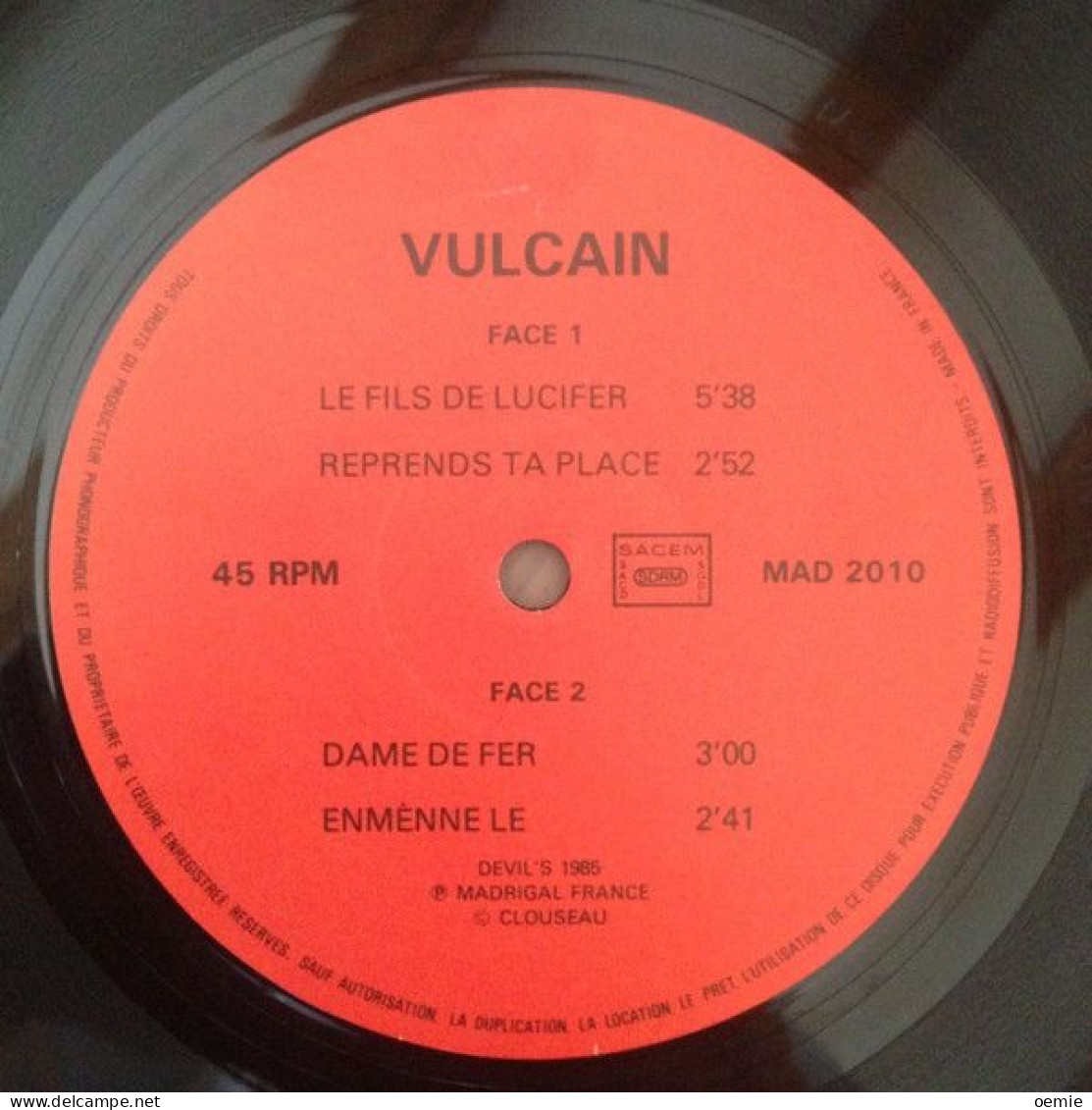 VULCAIN LA DAME DE FER - 45 G - Maxi-Single