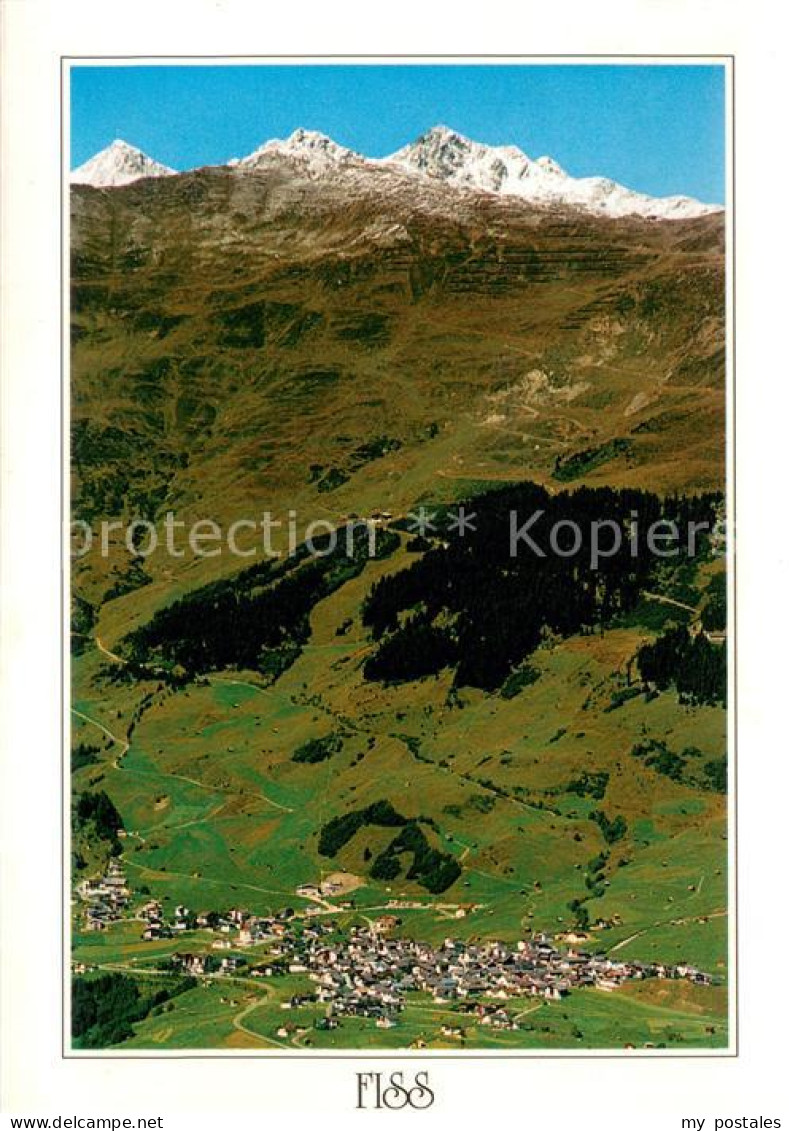 73625871 Fiss Tirol Fliegeraufnahme Mit Schoenjoechl Fiss Tirol - Autres & Non Classés