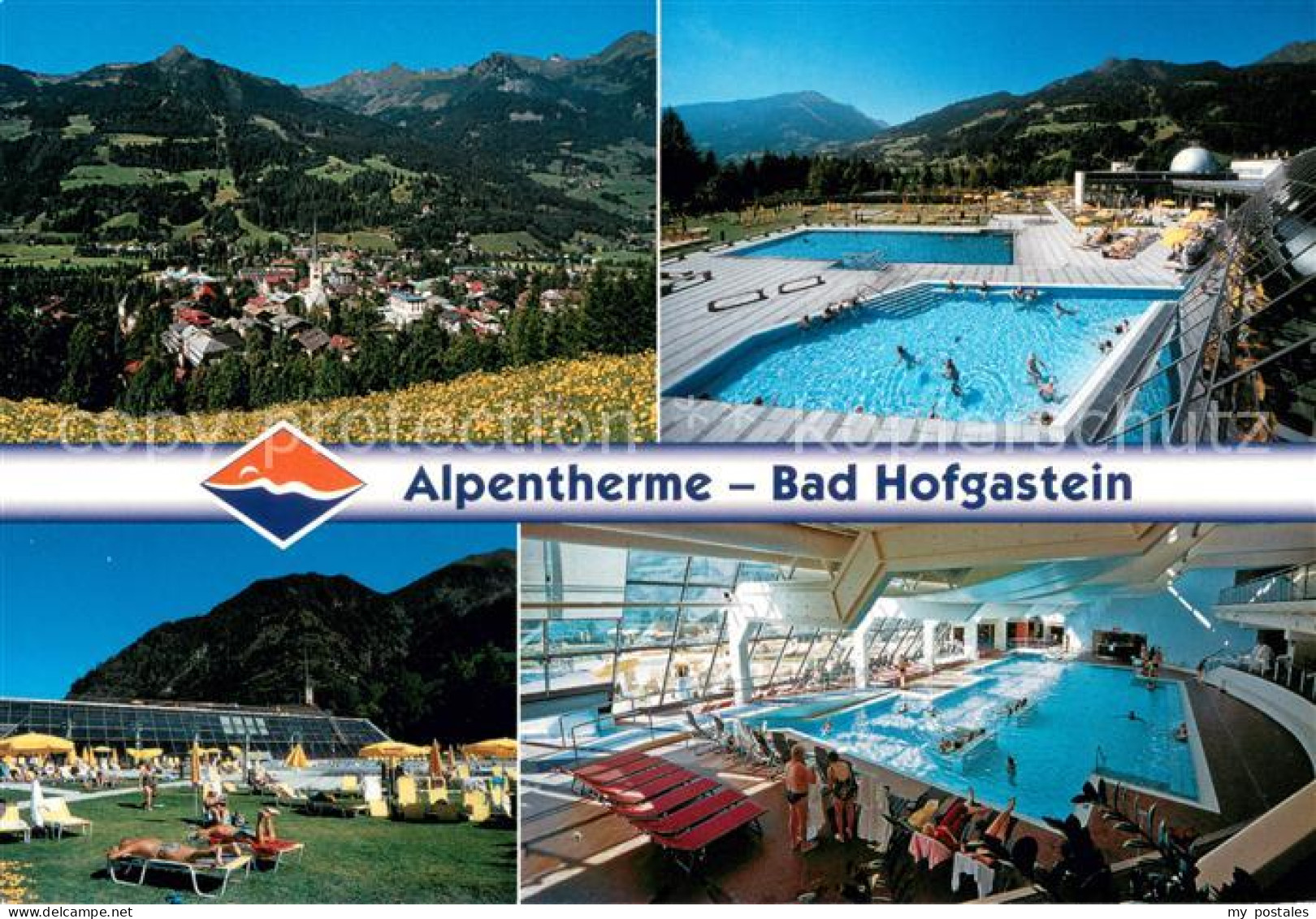 73625822 Bad Hofgastein Panorama Alpentherme Thermalschwimmbecken Liegewiese Bad - Sonstige & Ohne Zuordnung