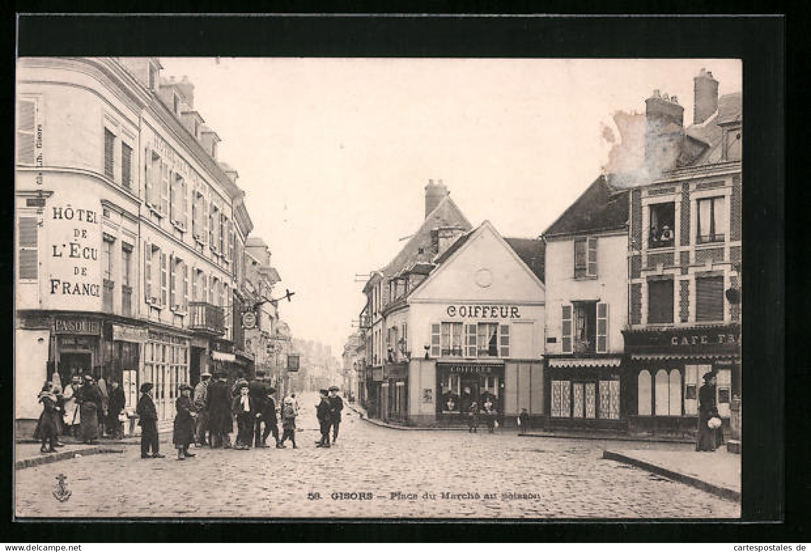 CPA Gisors, Place Du Marché Au Poisson  - Gisors