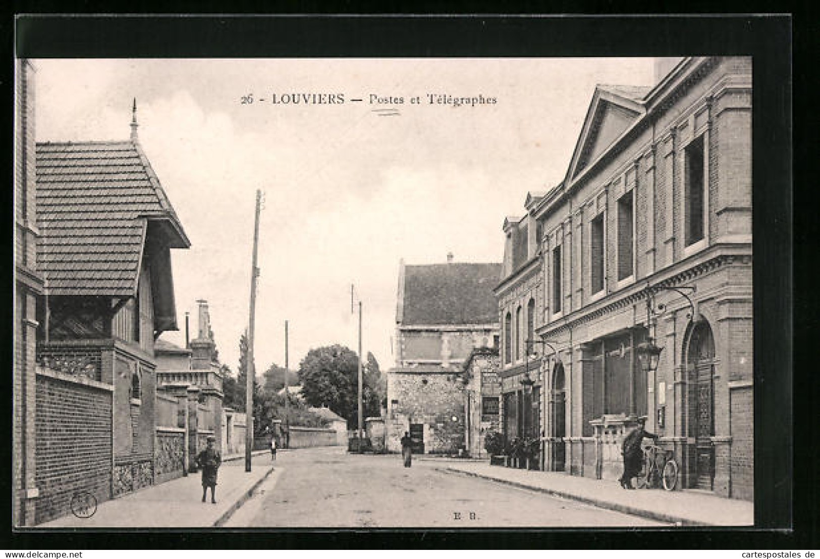 CPA Louviers, Postes Et Télégraphes  - Louviers