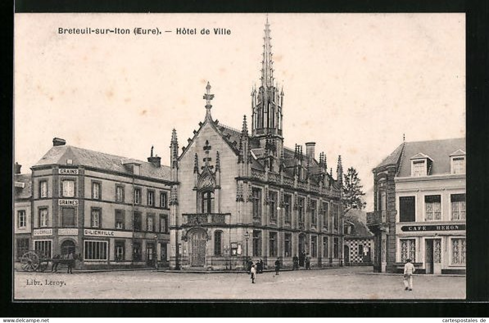 CPA Breteuil-sur-Iton, Hotel De Ville  - Breteuil