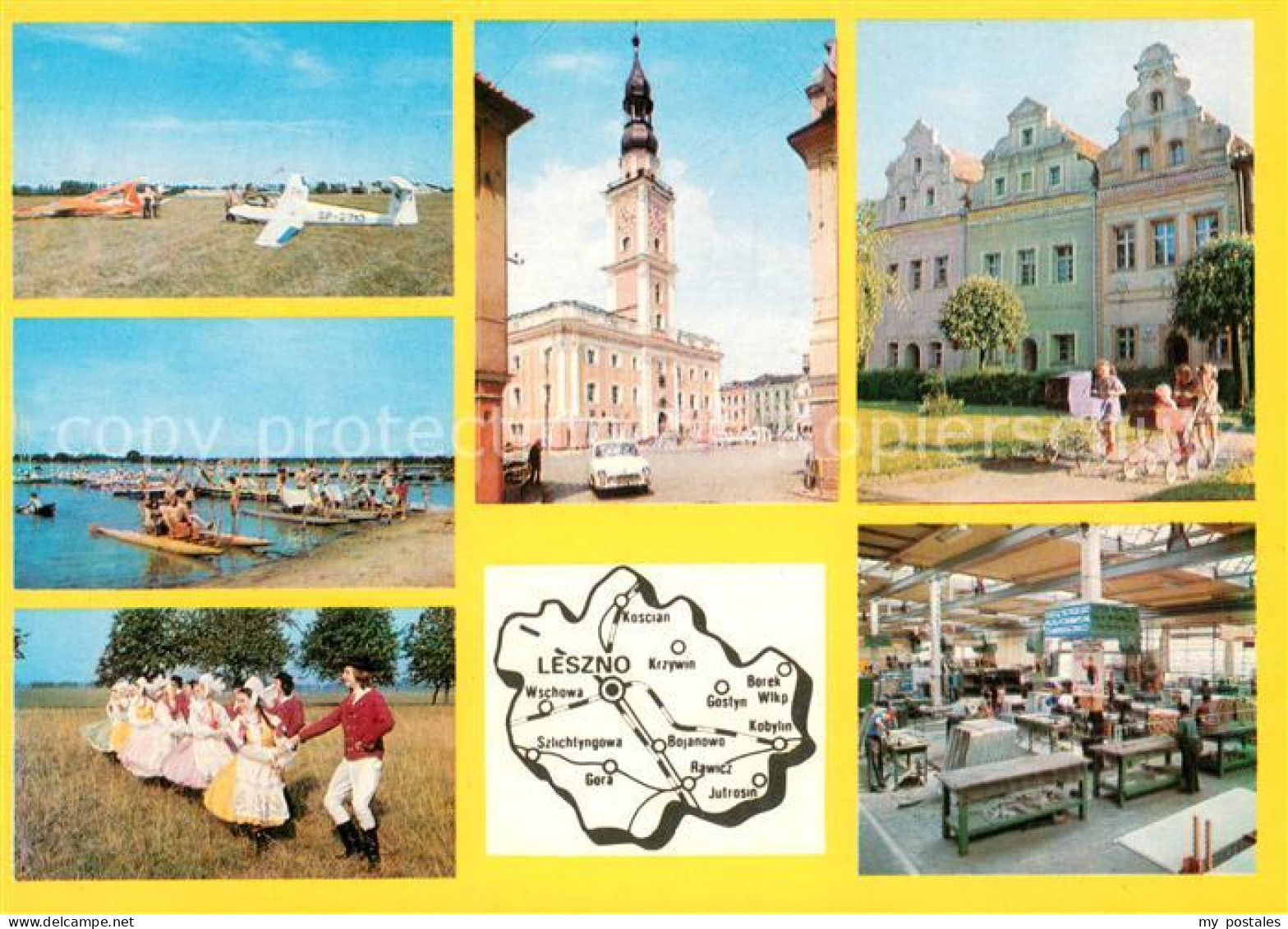 73625622 Leszno Centrum Szybowcowe Barokowy Ratusz Wschowa Barockowe Kamieniczki - Poland