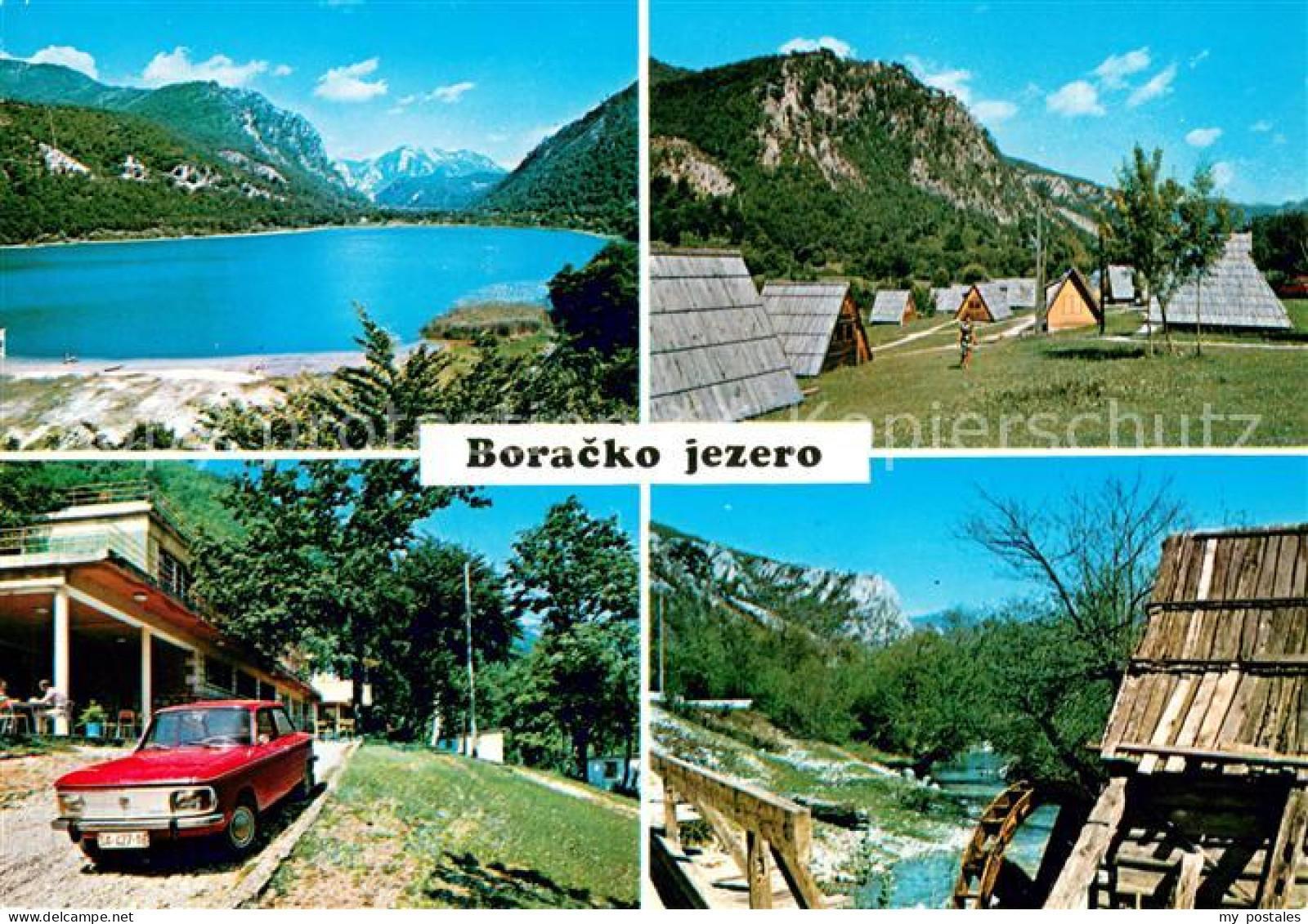 73625273 Konjic Boracko Jezero Landschaftspanorama See Wasserrad Ferienhaeuser K - Bosnië En Herzegovina