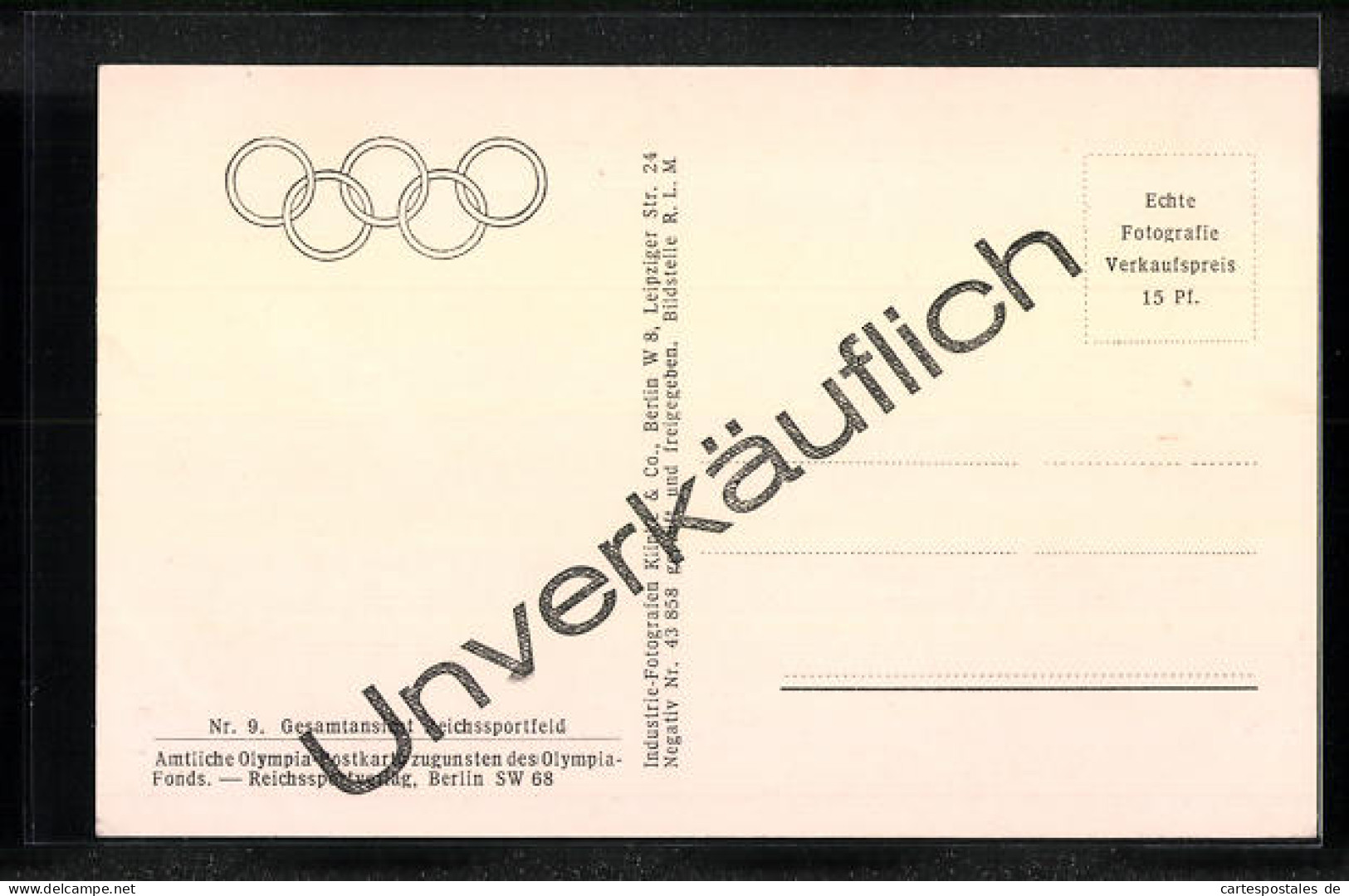 AK Berlin, Reichssportfeld, Gesamtansicht  - Other & Unclassified