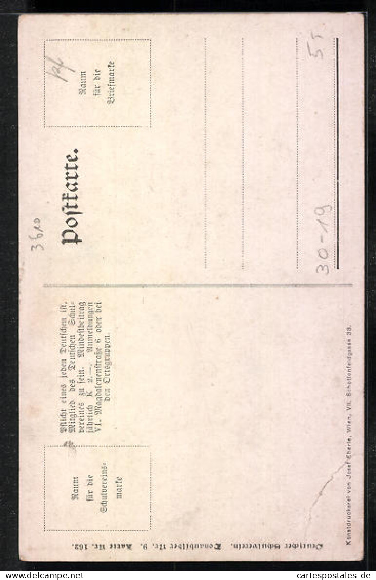 AK Deutscher Schulverein Nr. 162: Weissenkirchen, Strassenpartie Mit Kirchblick  - War 1914-18