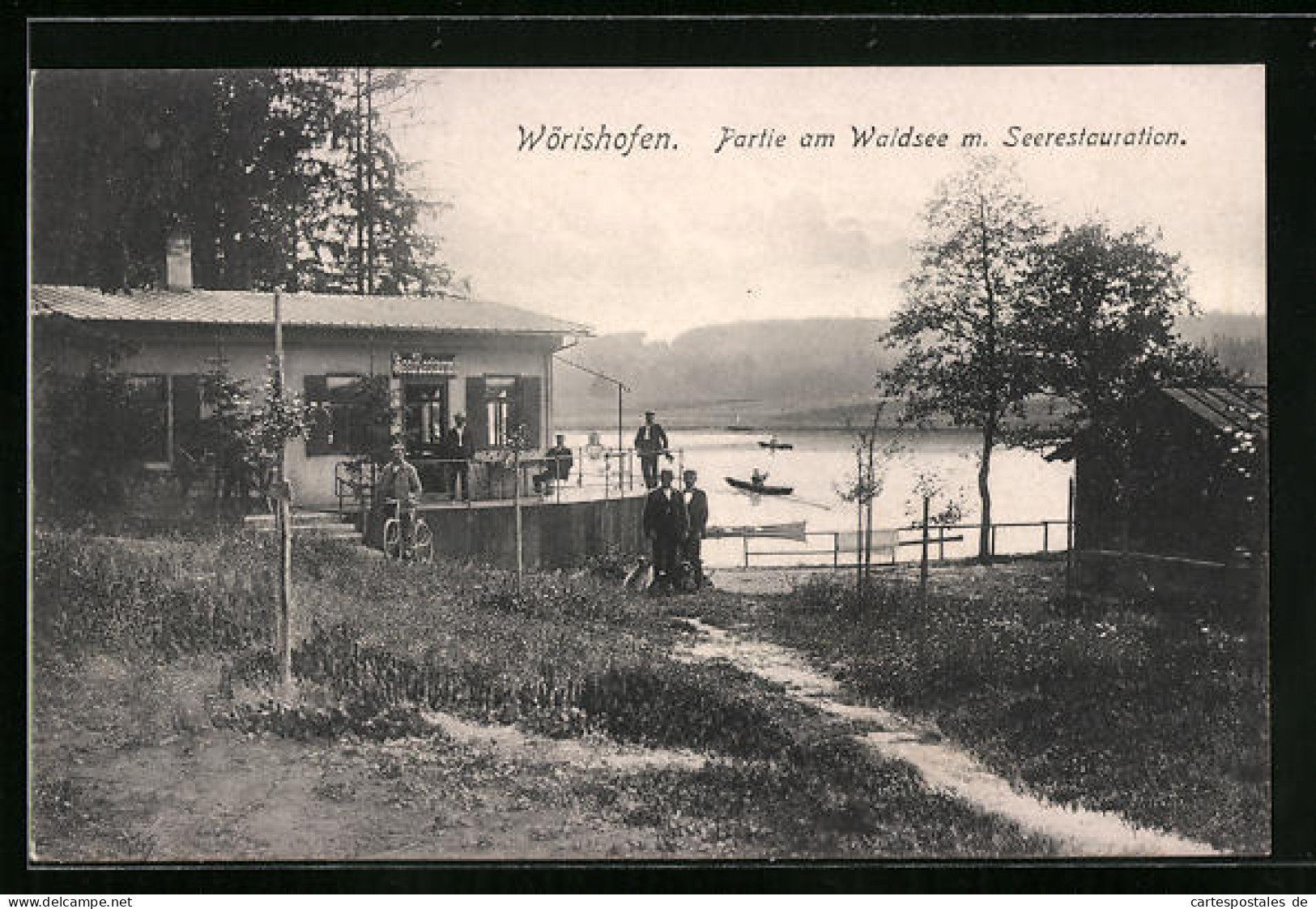 AK Wörishofen, Partie Am Waldsee Mit Seerestaurant  - Bad Woerishofen