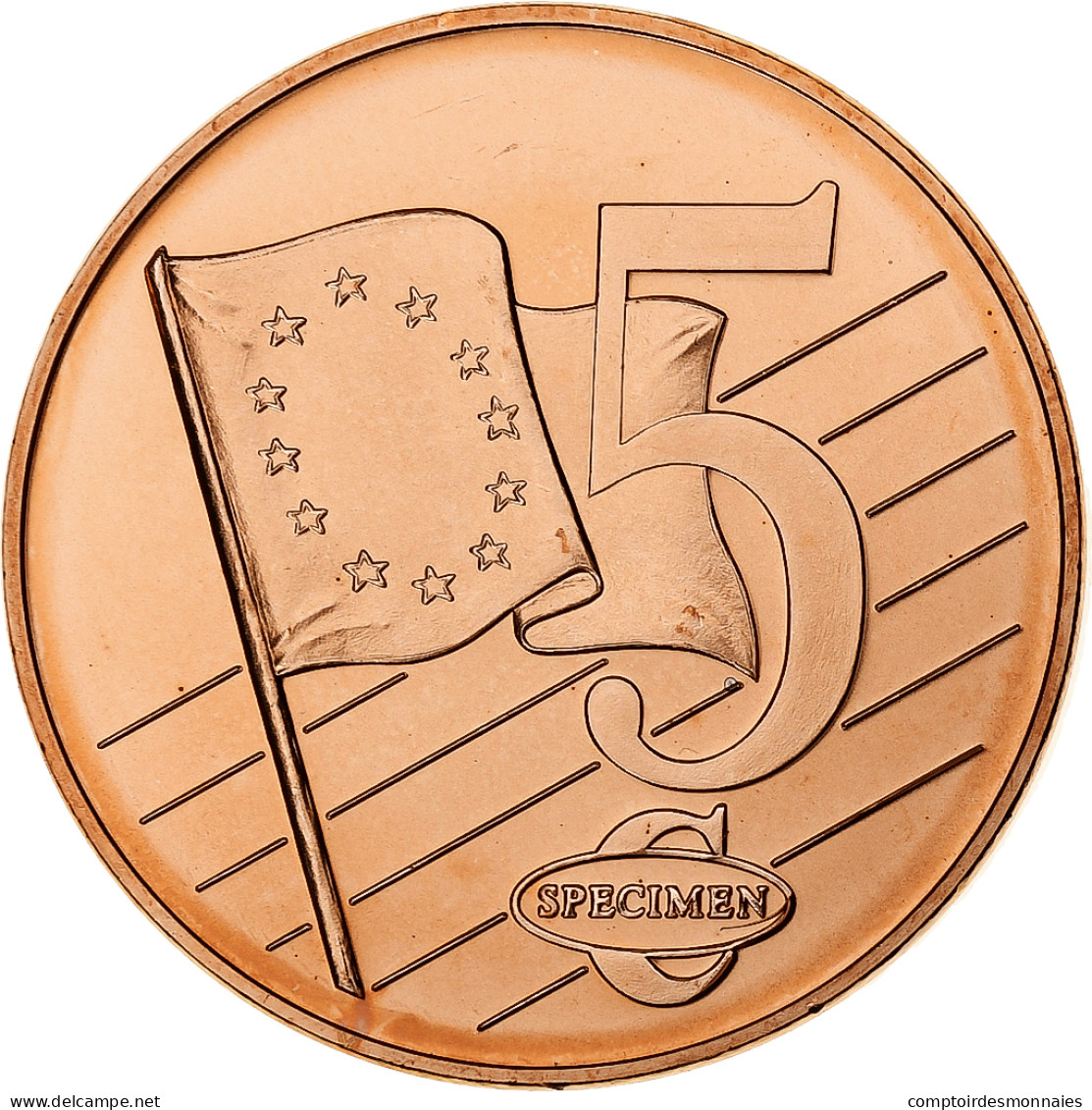 Malte, 5 Euro Cent, Fantasy Euro Patterns, Essai-Trial, 2004, Cuivre Plaqué - Essais Privés / Non-officiels