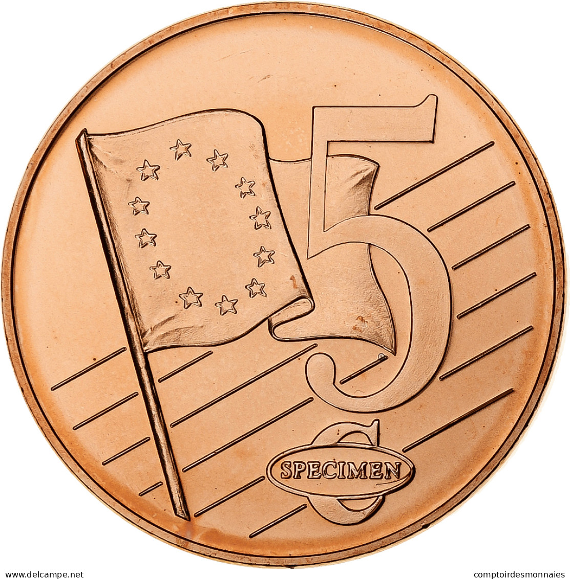 Malte, 5 Euro Cent, Fantasy Euro Patterns, Essai-Trial, 2004, Cuivre Plaqué - Privéproeven