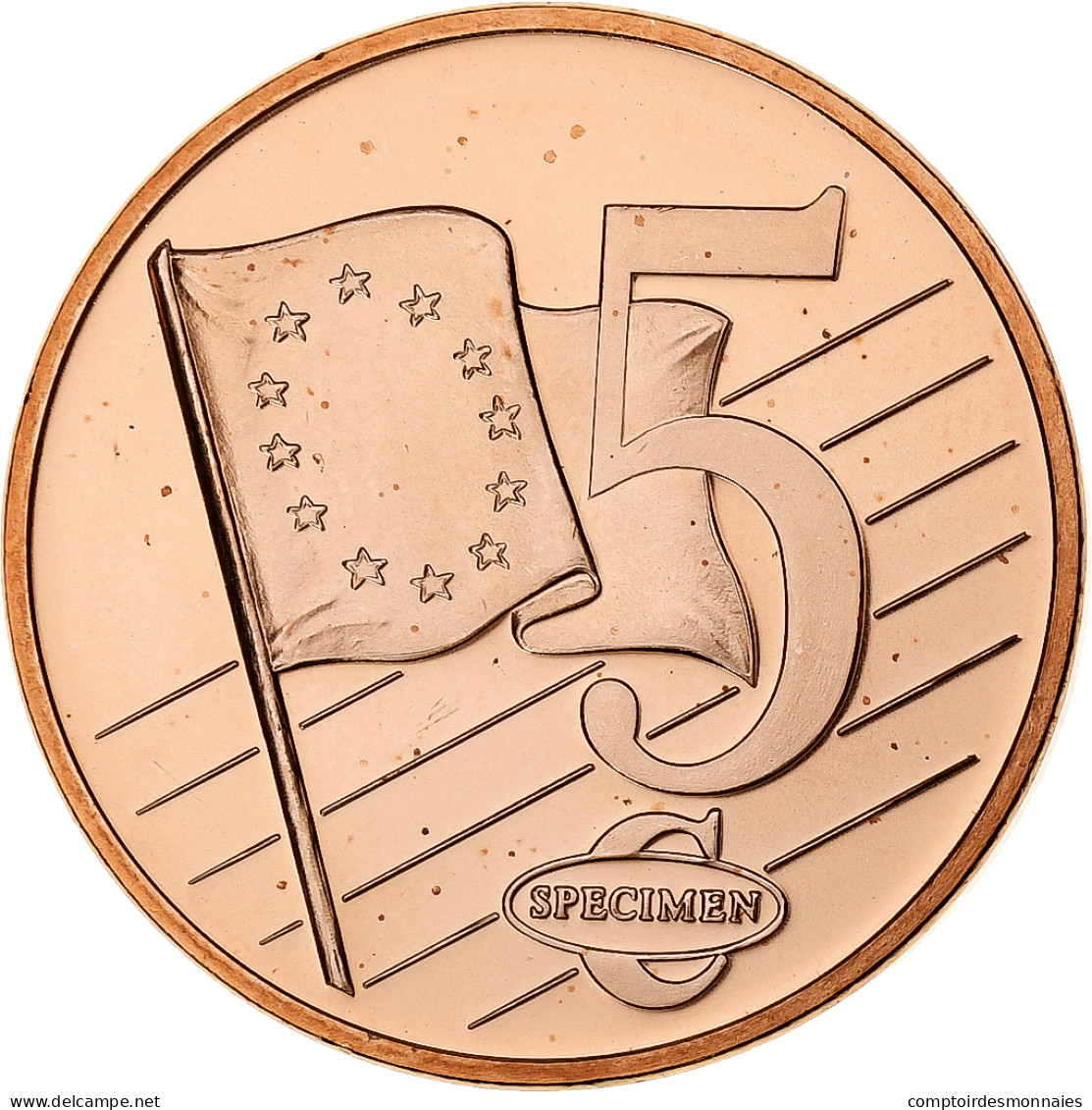 Pologne, 5 Euro Cent, Fantasy Euro Patterns, Essai-Trial, 2003, Cuivre Plaqué - Privatentwürfe