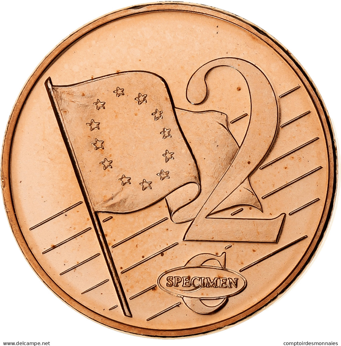 Grande-Bretagne, 2 Euro Cent, Fantasy Euro Patterns, Essai-Trial, 2002, Cuivre - Privatentwürfe