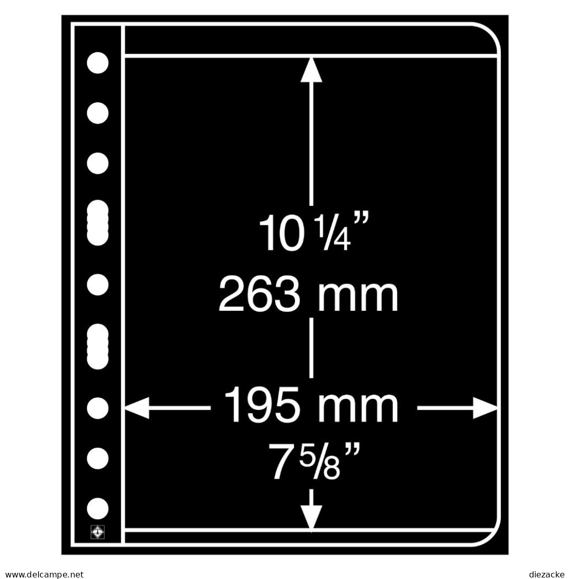 Leuchtturm Hüllen Schwarz Vario 1S (5er Pack) 337942 Neu ( - Other & Unclassified