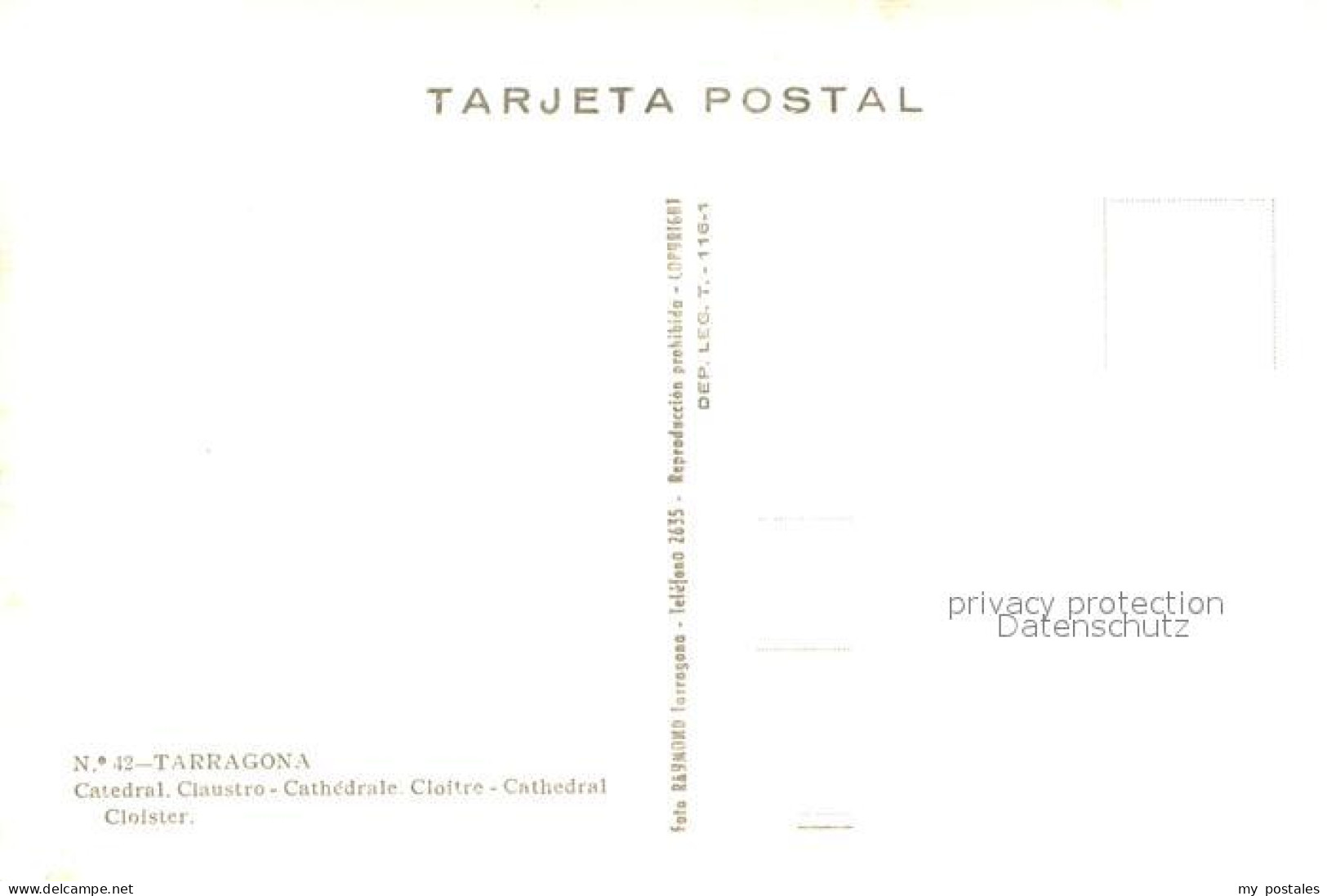 73624947 Tarragona Catedral Claustro  Tarragona - Other & Unclassified