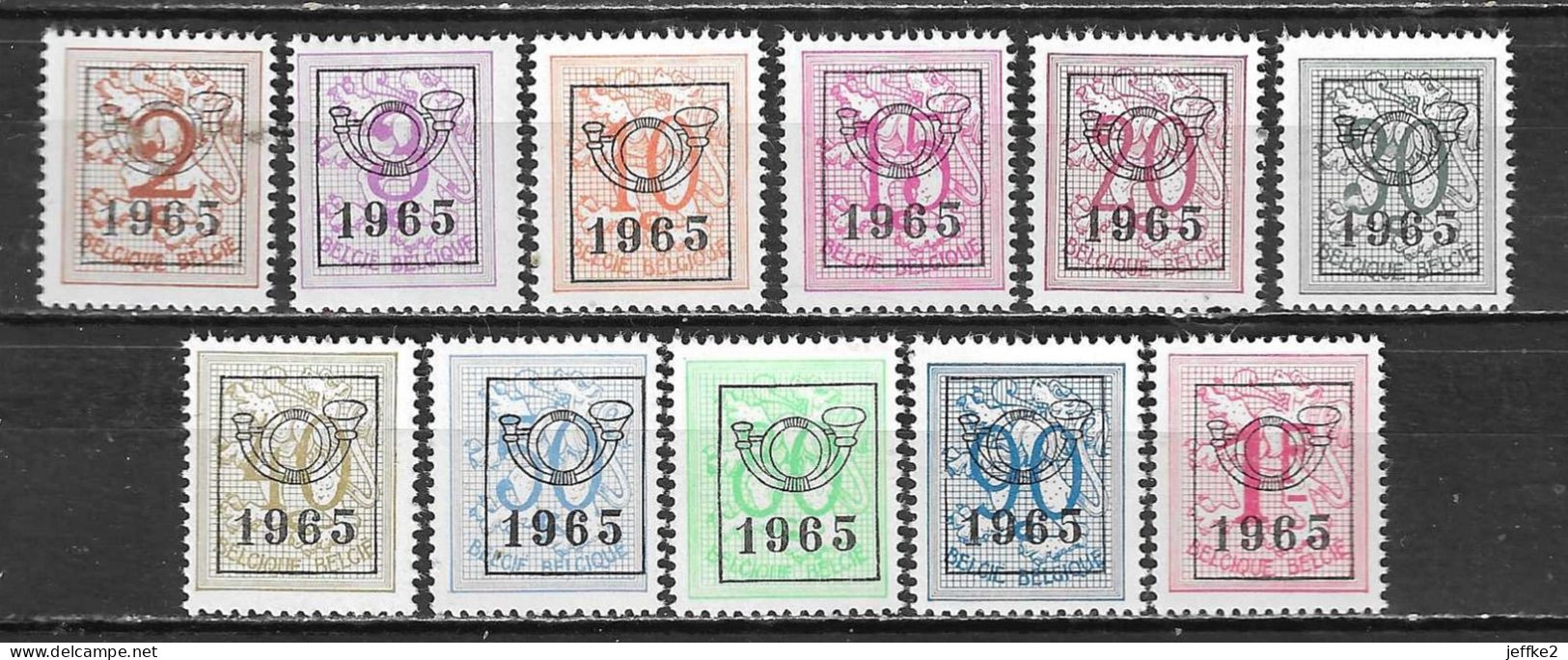 PRE758/68**  Chiffre Sur Lion - Année 1965 - Série Complète - MNH** - LOOK!!!! - Typografisch 1951-80 (Cijfer Op Leeuw)