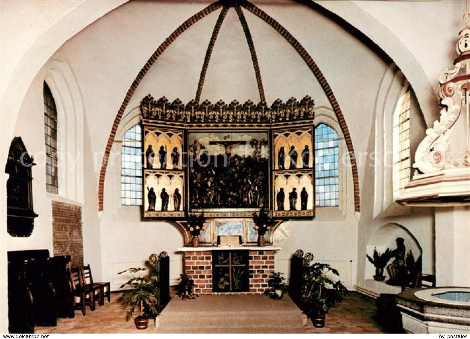 73624603 Tating Eiderstedt Spaetgotischer Schnitzaltar Der St Magnus Kirche Tati - Other & Unclassified