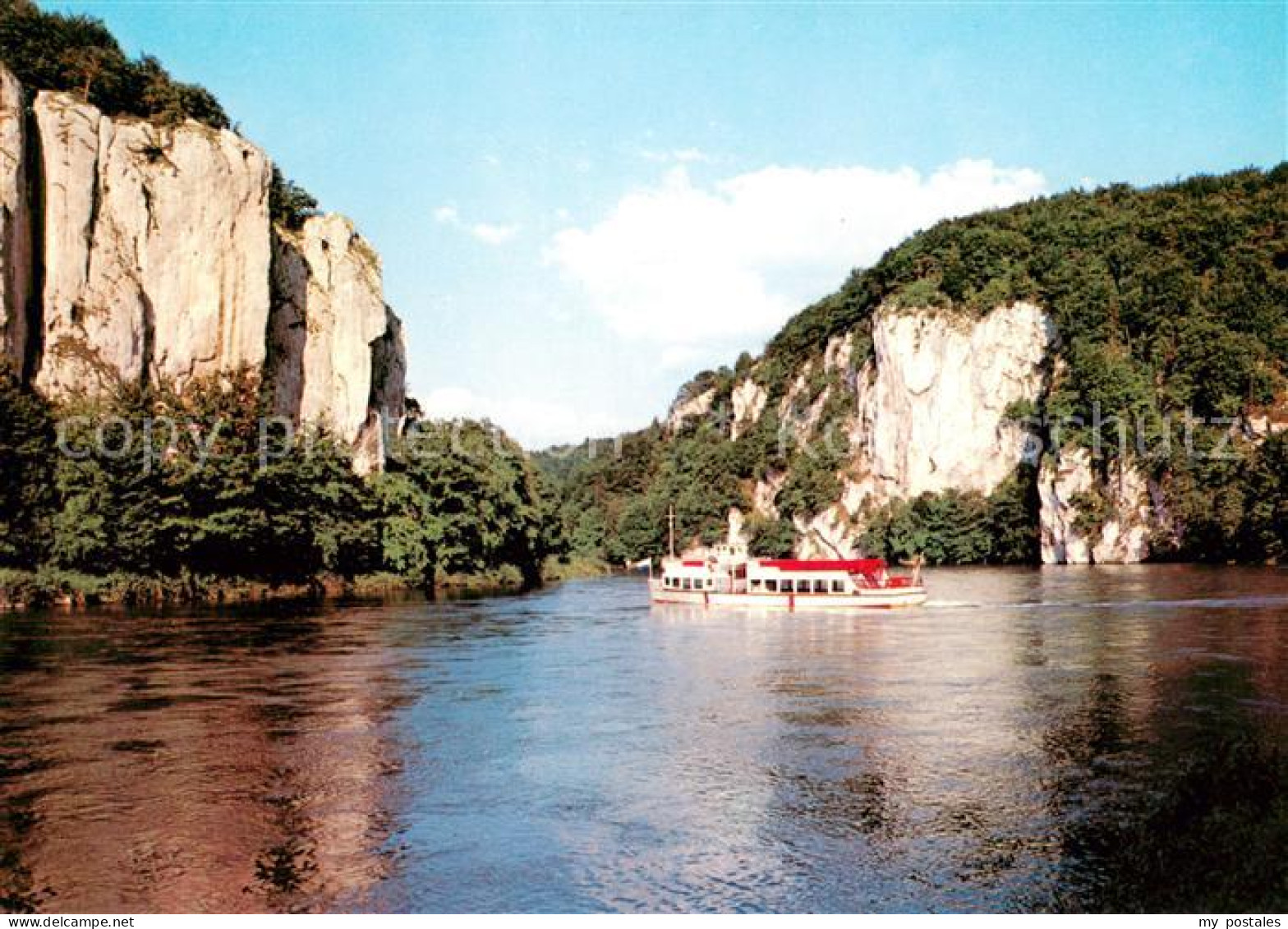 73624570 Kelheim Kloster Weltenburg Mit Donaudurchbruch Fahrgastschiff Kelheim - Kelheim