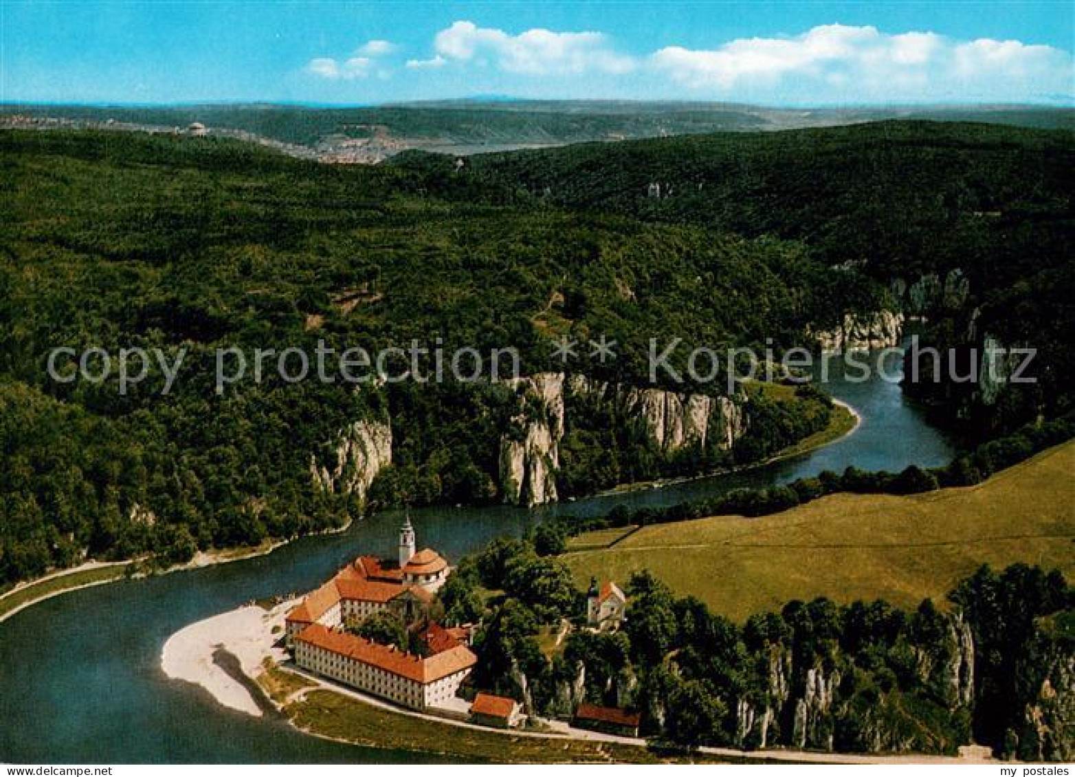 73624568 Kelheim Kloster Weltenburg Mit Donaudurchbruch Fliegeraufnahme Kelheim - Kelheim