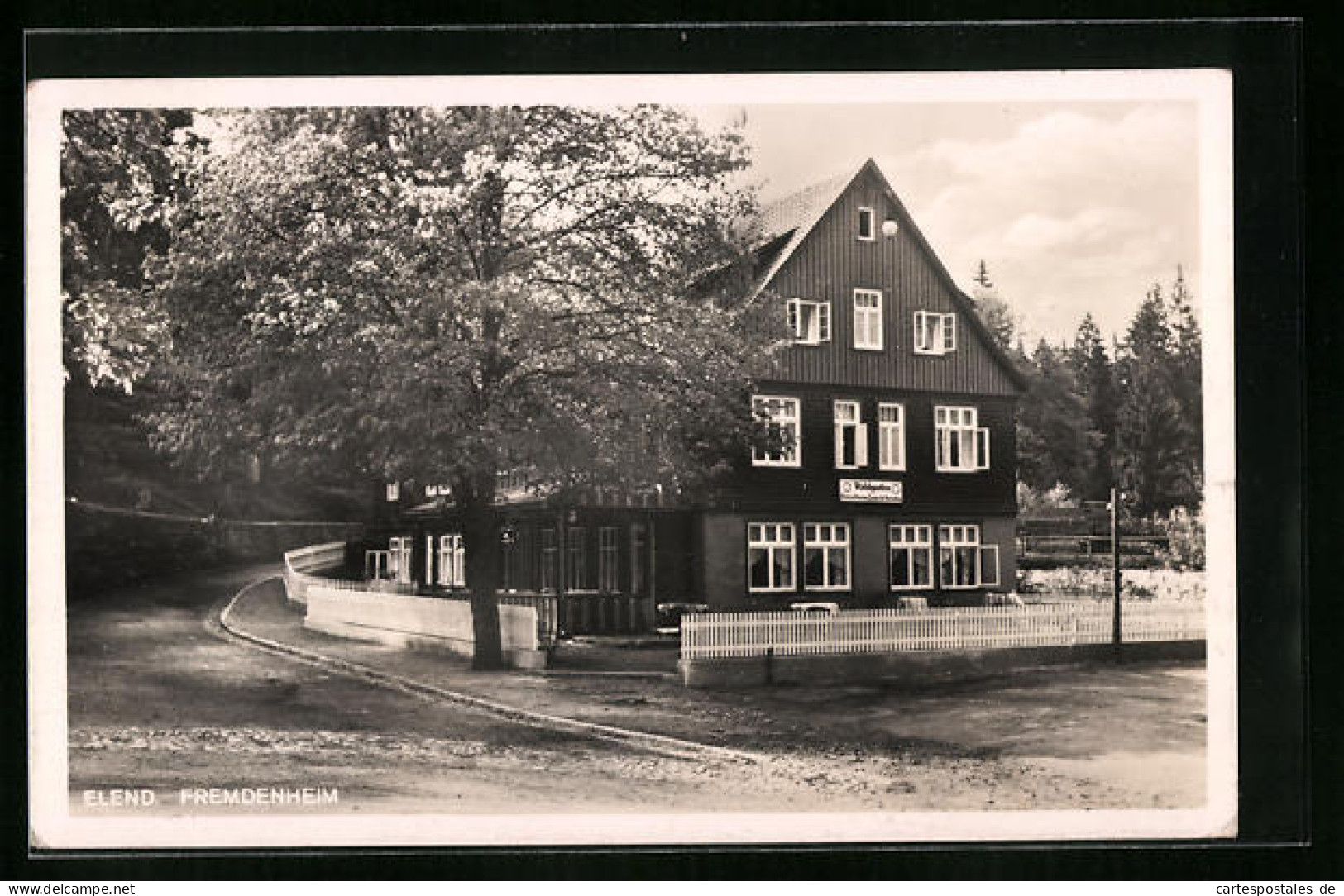 AK Elend B. Schierke, Hotel Waldgarten  - Schierke