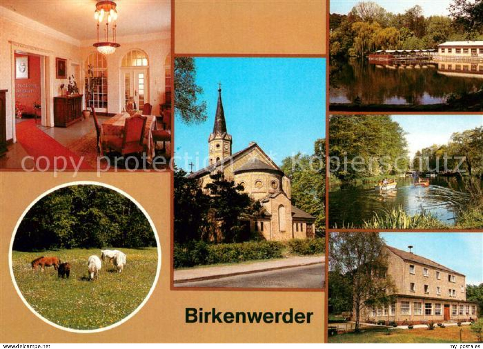 73624488 Birkenwerder Clara Zetkin Gedenkstaette Ponyzucht Kirche Gaststaette Bo - Birkenwerder